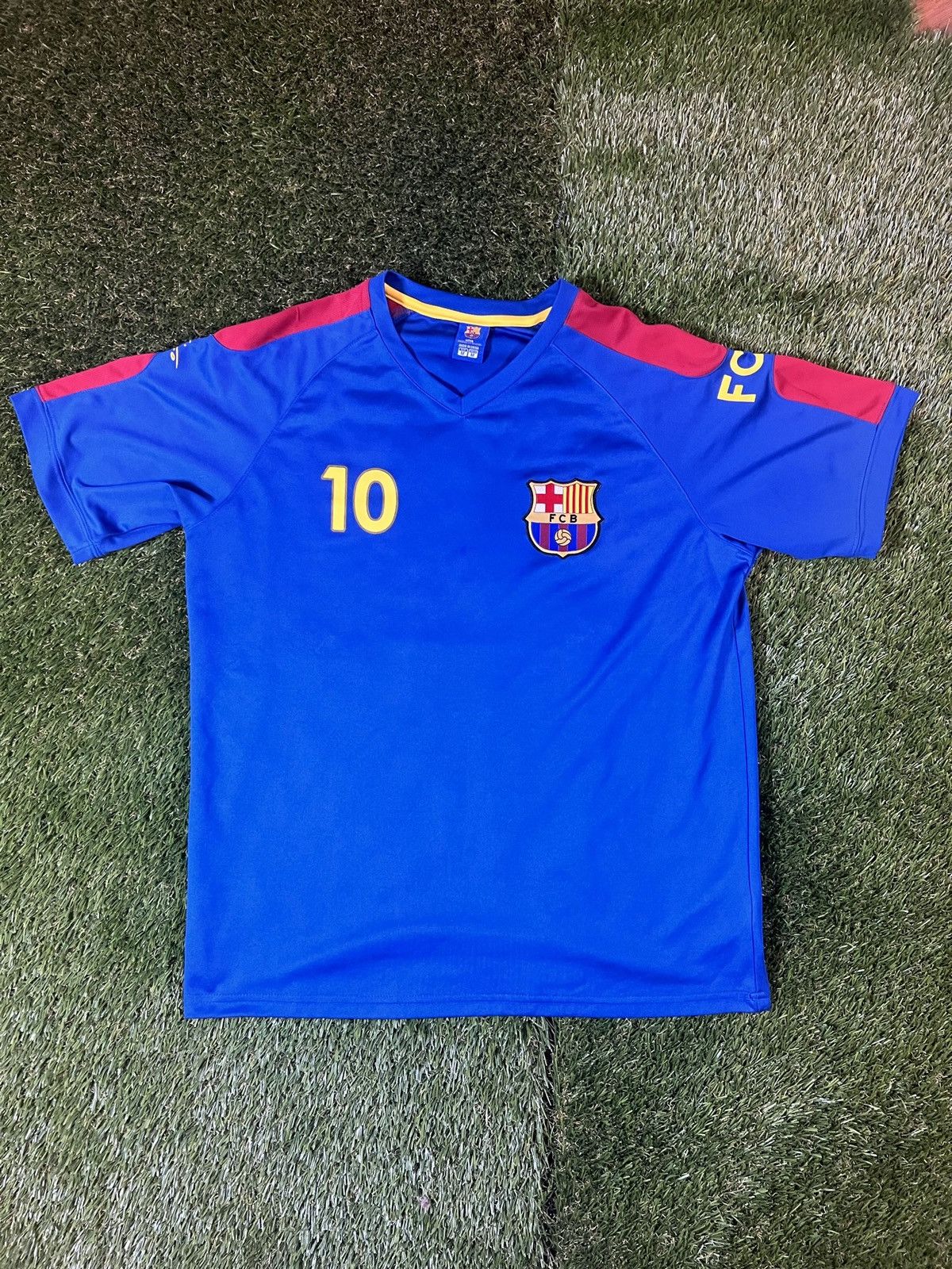 Vintage Vintage Y2K F.C Barcelona Messi Soccer Premier Club Jersey Size US M / EU 48-50 / 2 - 2 Thumbnail