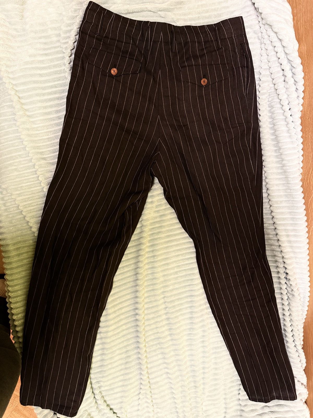 Brunello Cucinelli Linen and Cotton BRUNELLO CUCINELLI Trousers Size US 42 / EU 58 - 2 Thumbnail
