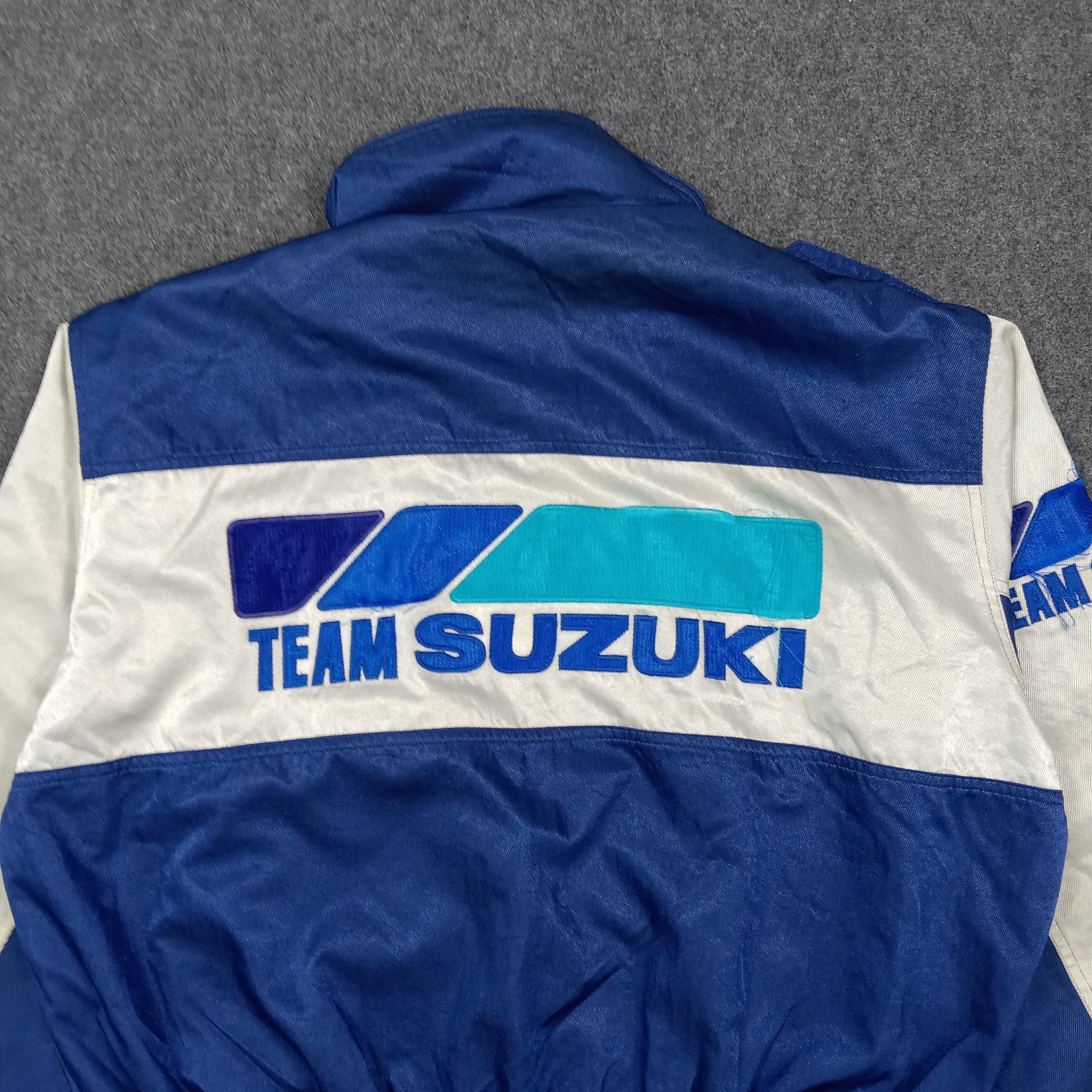 Japanese Brand Vintage 90's Team Suzuki Racing Reversibe Jacket C269N10 Size US L / EU 52-54 / 3 - 2 Thumbnail