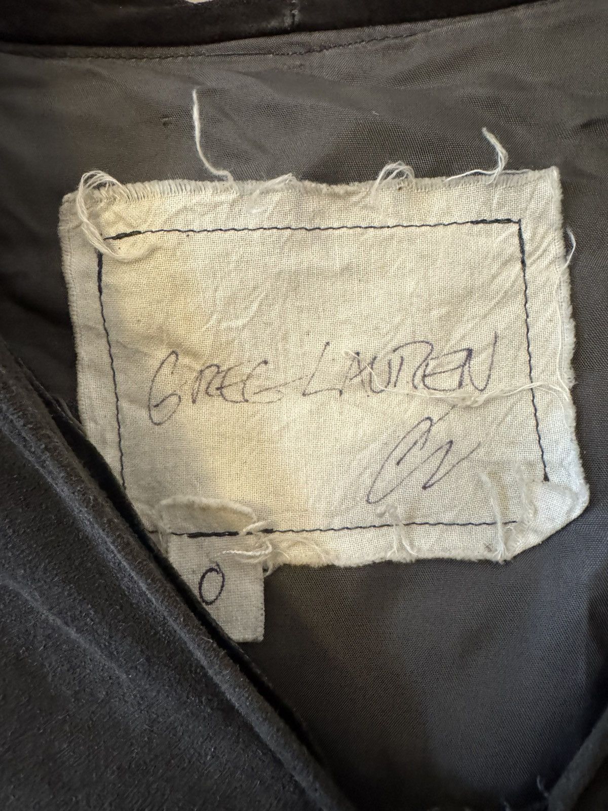 Greg Lauren The suede hoodie “coal” Size US M / EU 48-50 / 2 - 5 Thumbnail