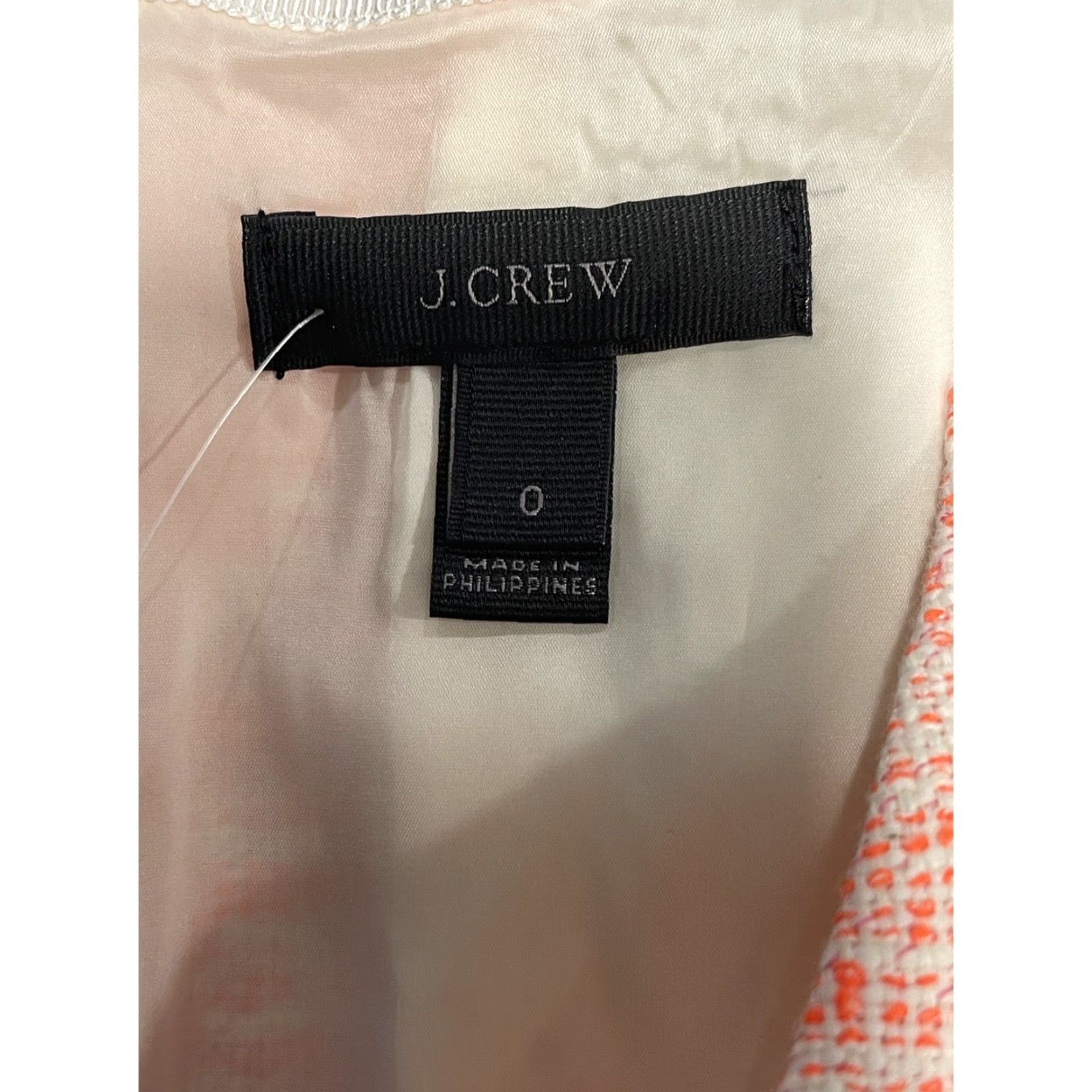 J.Crew J. Crew Dress Sleeveless Tweed Eyelet Sheath Career Orange Size 0 Womens Size XS / US 0-2 / IT 36-38 - 5 Thumbnail
