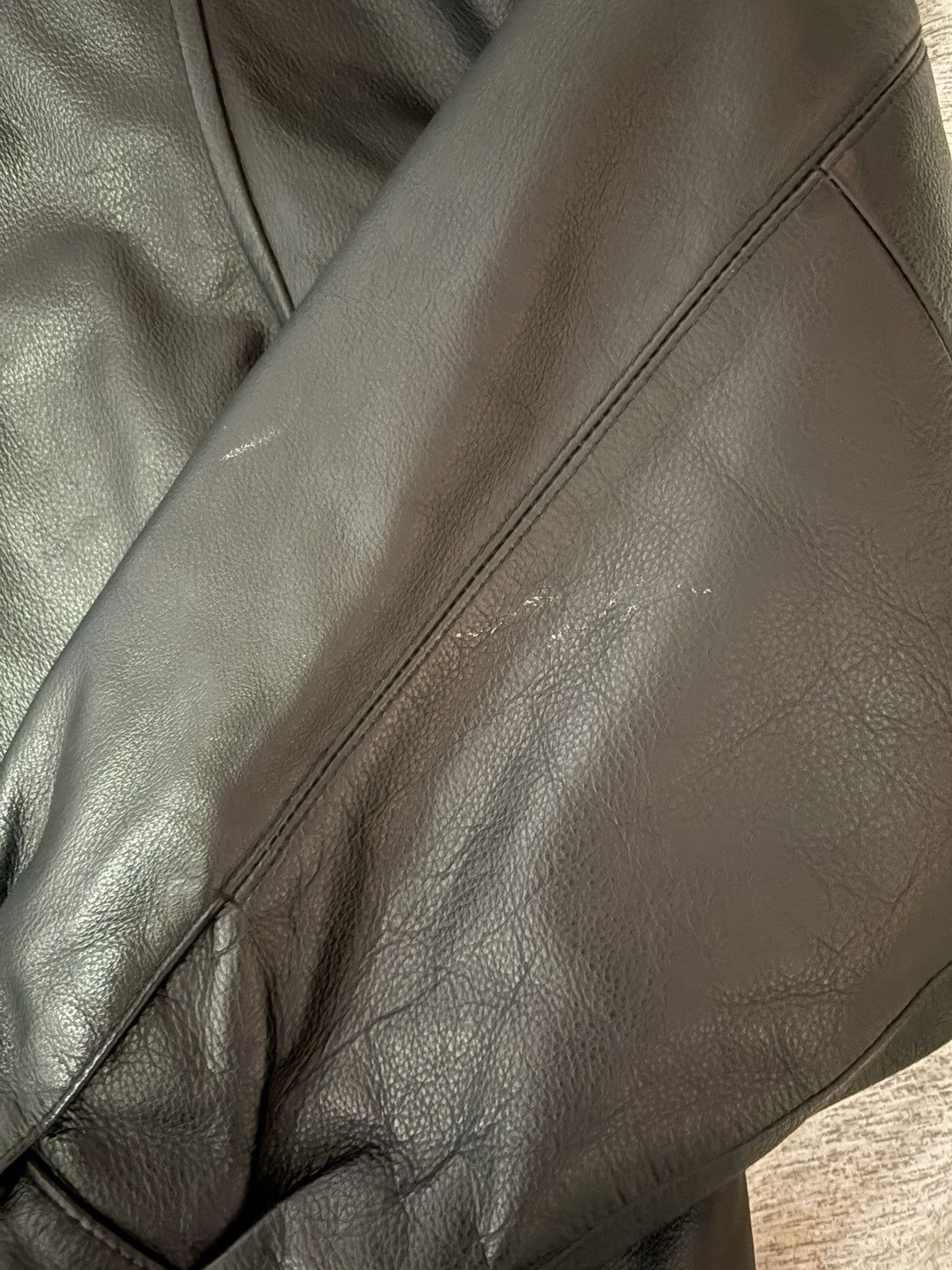 St. Johns Bay Vintage St. John's Bay men's black genuine leather bomber Size US XXL / EU 58 / 5 - 4 Thumbnail