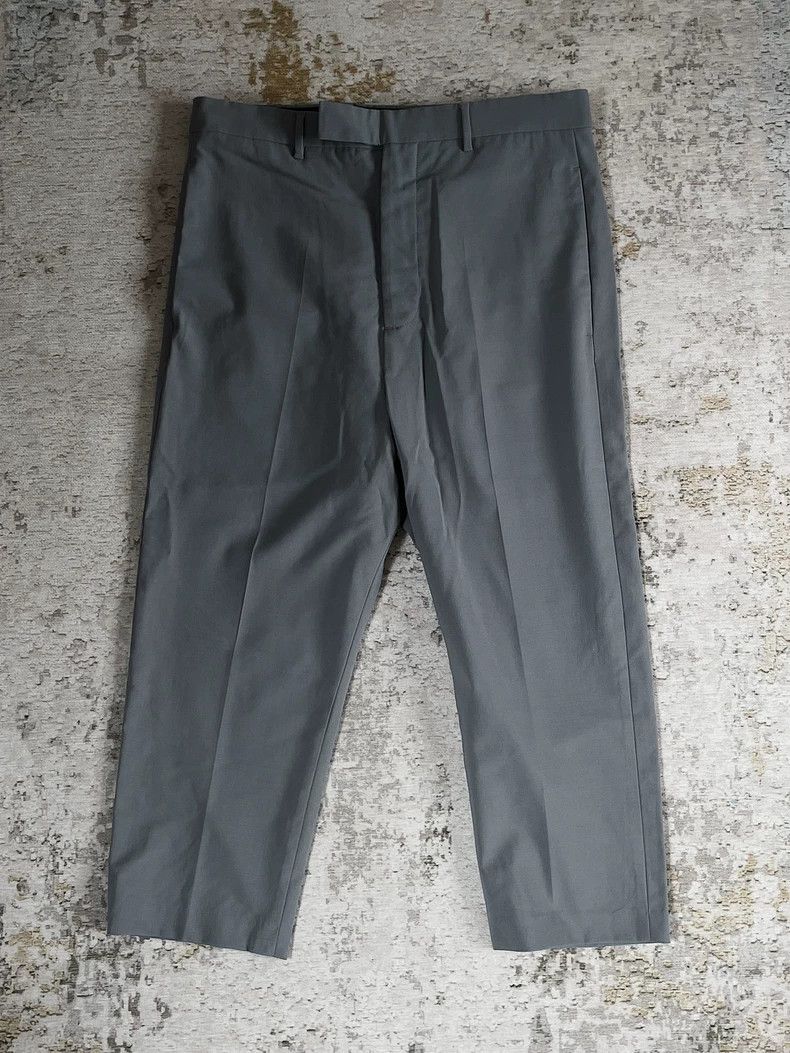 Rick Owens Rick Owens Gray Cropped Dress Pants - dmc Size US 32 / EU 48 - 1 Thumbnail