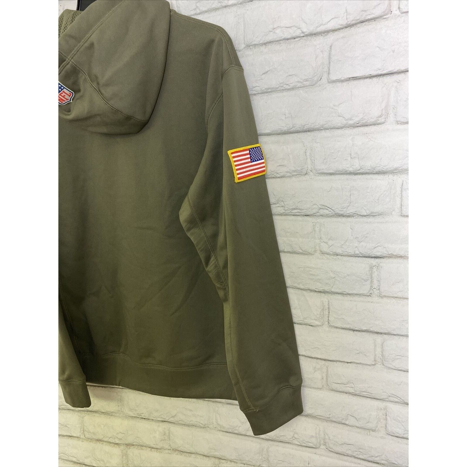 Nike New York Giants Hoodie Small Nike Salute Therma Fit Green Size US S / EU 44-46 / 1 - 5 Thumbnail