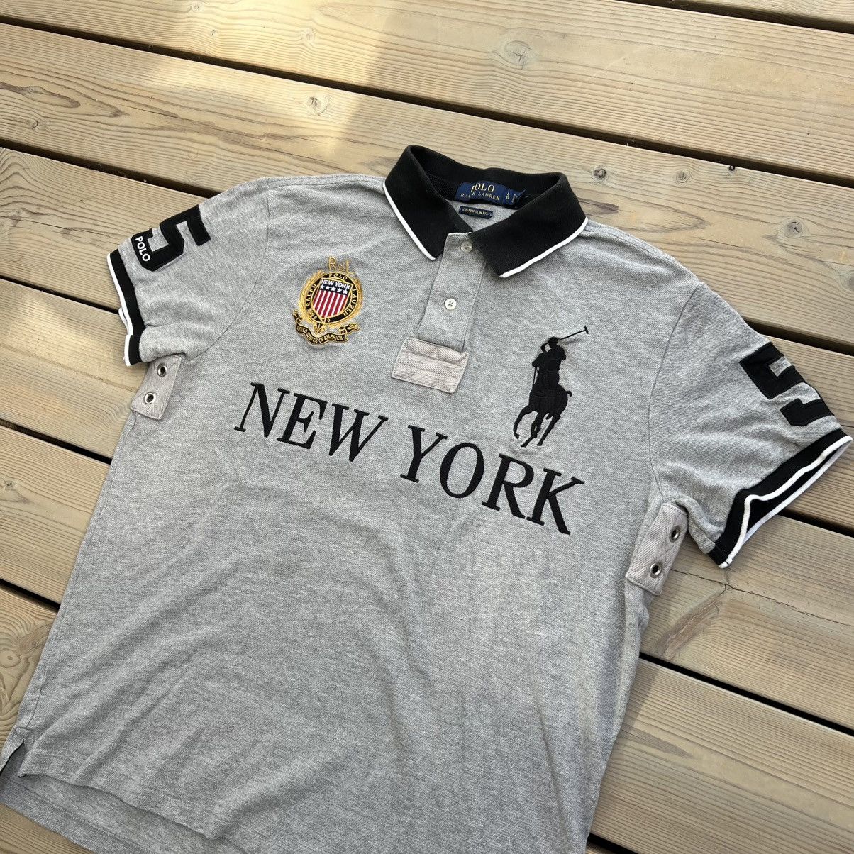 Polo Ralph Lauren Polo Ralph Lauren Big Pony Chief Keef New York Polo Gray Size US M / EU 48-50 / 2 - 3 Thumbnail