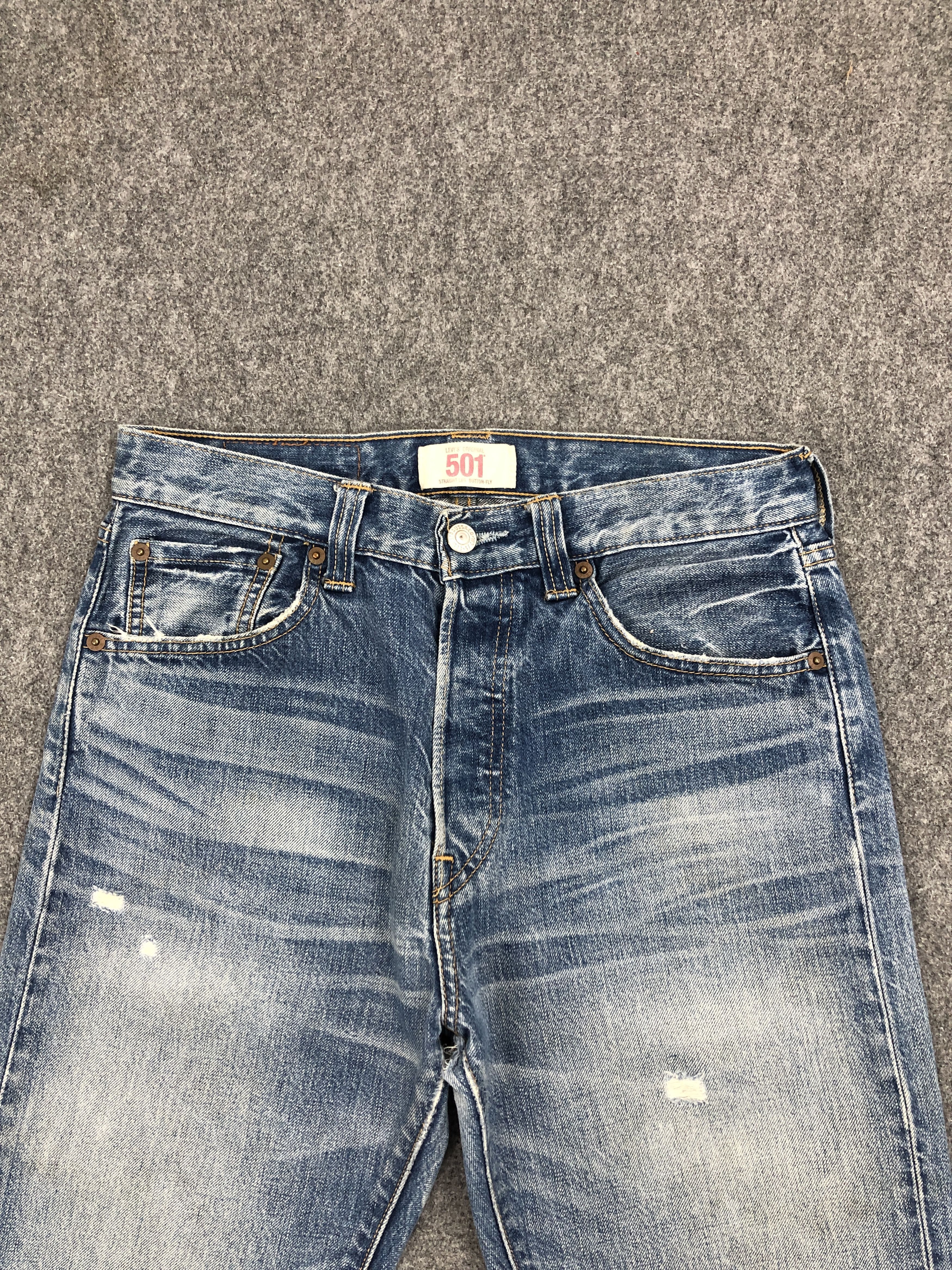 Levi's Stone Washed Vintage Levis 501 Jeans DP2312 Size US 29 - 2 Thumbnail