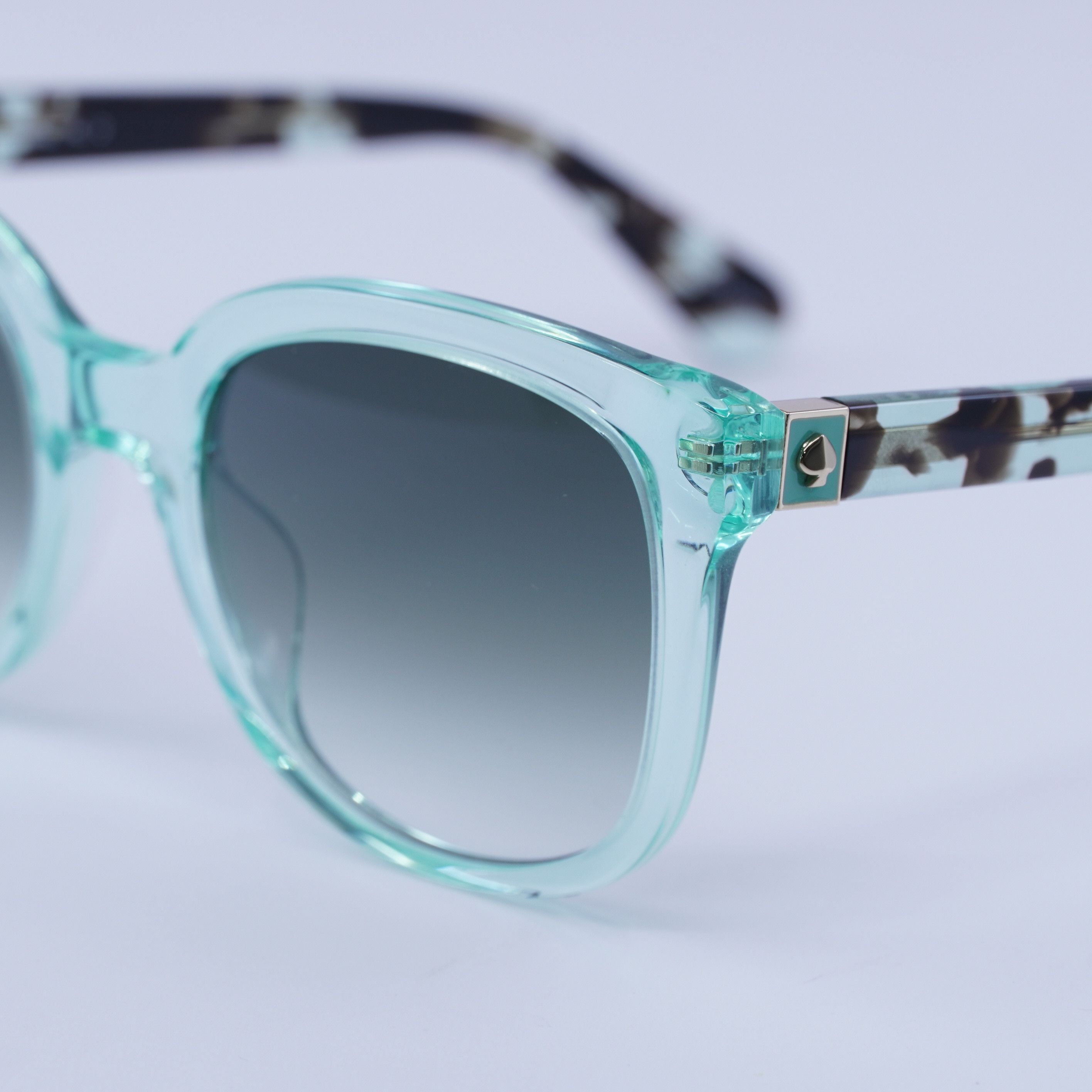 Kate Spade Kate Spade GWENITH/S 0ZI9 9K Sunglasses Teal Square Frame Size ONE SIZE - 2 Thumbnail
