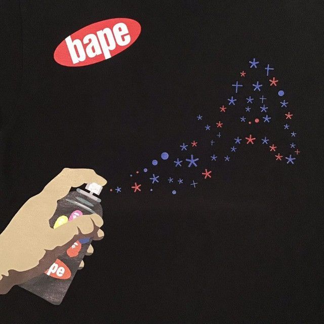 Bape × Nigo 🔥Vintage🔥 BAPE Spray can T-shirt a bathing ape NIGO Size US M / EU 48-50 / 2 - 2 Thumbnail