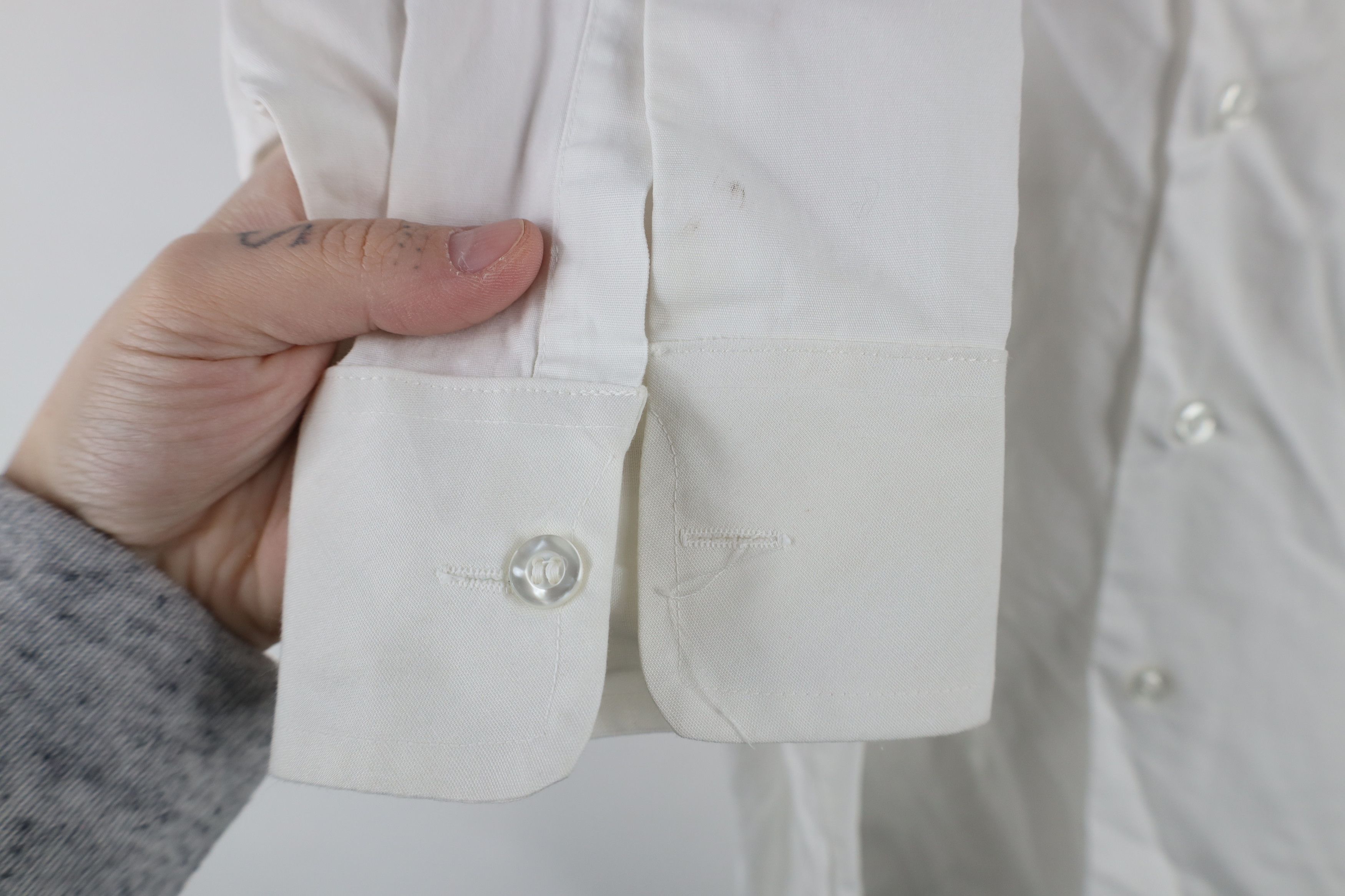 Vintage Vintage 50s 60s Streetwear Cotton Button Shirt White USA Size US M / EU 48-50 / 2 - 7 Thumbnail
