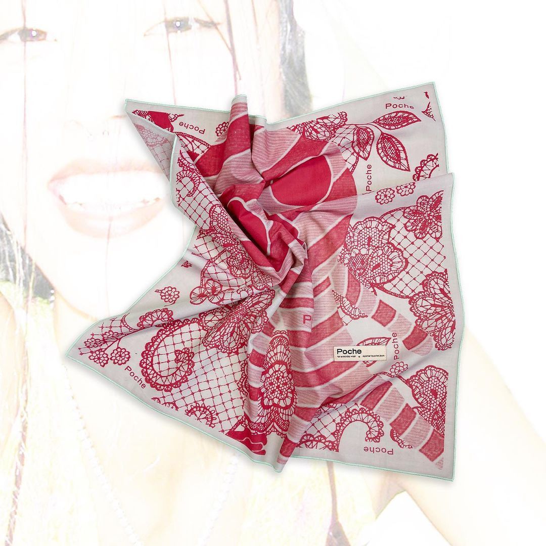 Poche Studio POCHE STUDIO LOGO BANDANA Size ONE SIZE - 4 Thumbnail