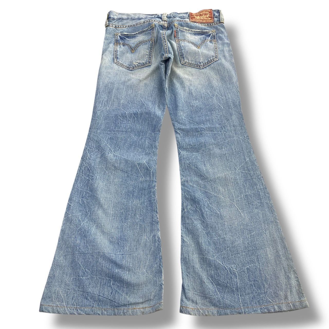 Levi's Vintage Levi’s Thunder Light Wash Style Flare Jeans Size US 30 / EU 46 - 3 Thumbnail