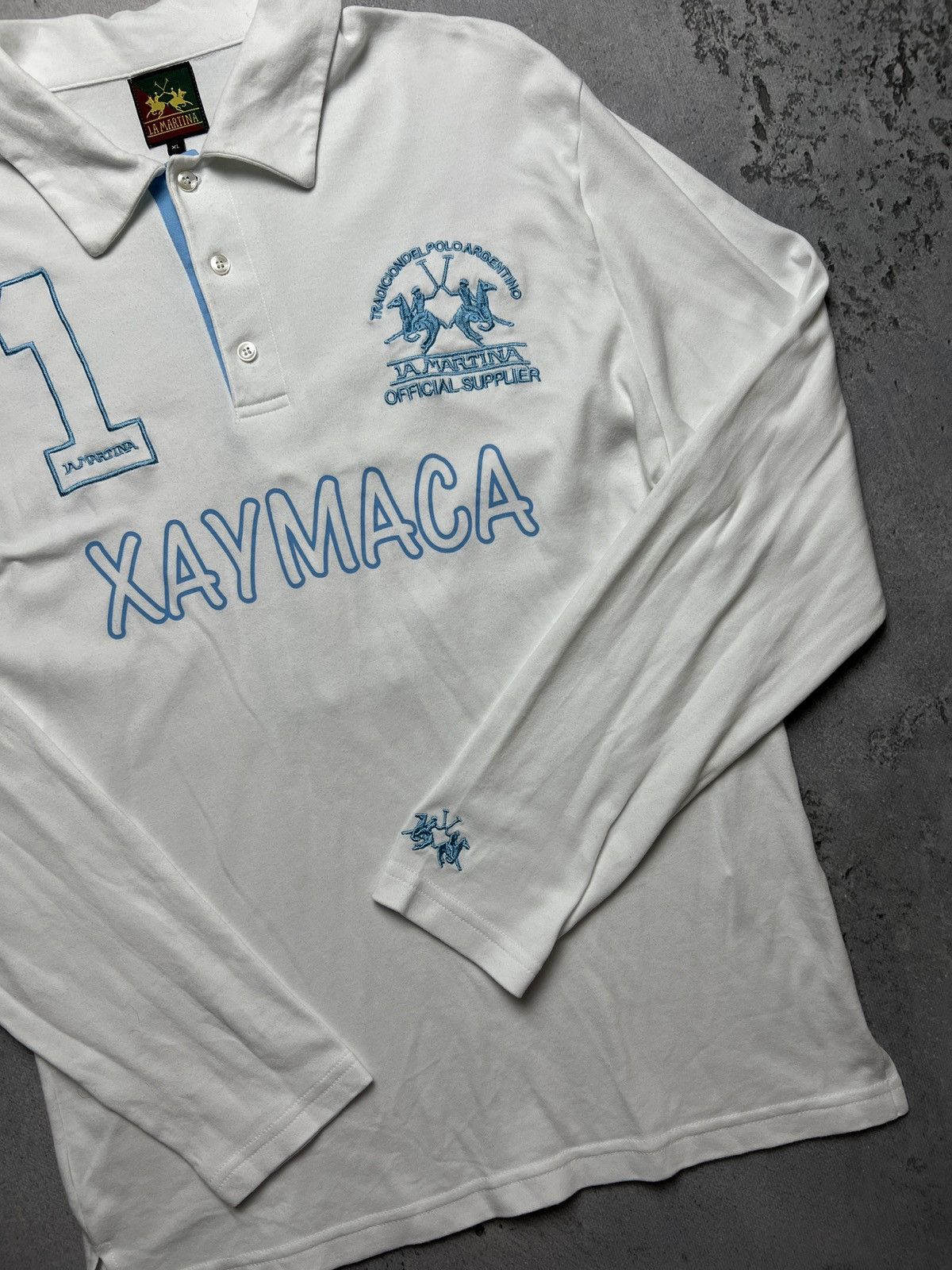 La Martina Vintage La Martina Xaymaca #1 Polo Team Rugby Japan Polo y2k Size US L / EU 52-54 / 3 - 4 Thumbnail