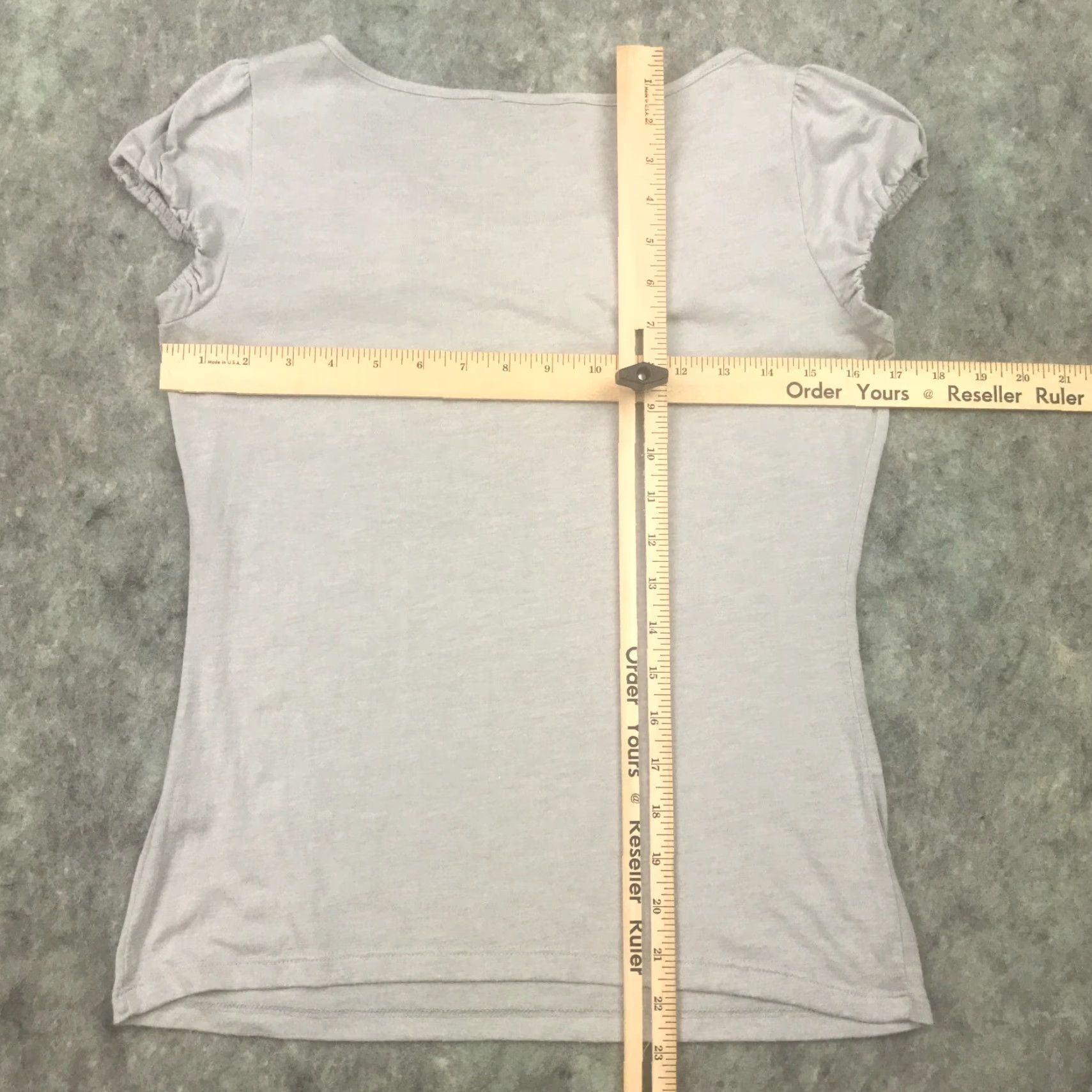 Vintage The Limited Womens Shirt Top Small Gray Elastic Cap Sleeve Round Neck Blouse Size S / US 4 / IT 40 - 7 Thumbnail