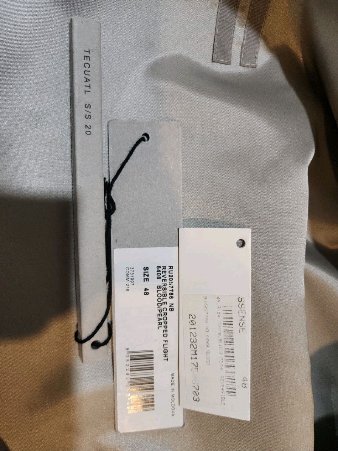 Rick Owens Rick Owens Reversible Cropped Flight Blood/Pearl Bomber 48 Size US M / EU 48-50 / 2 - 9 Thumbnail