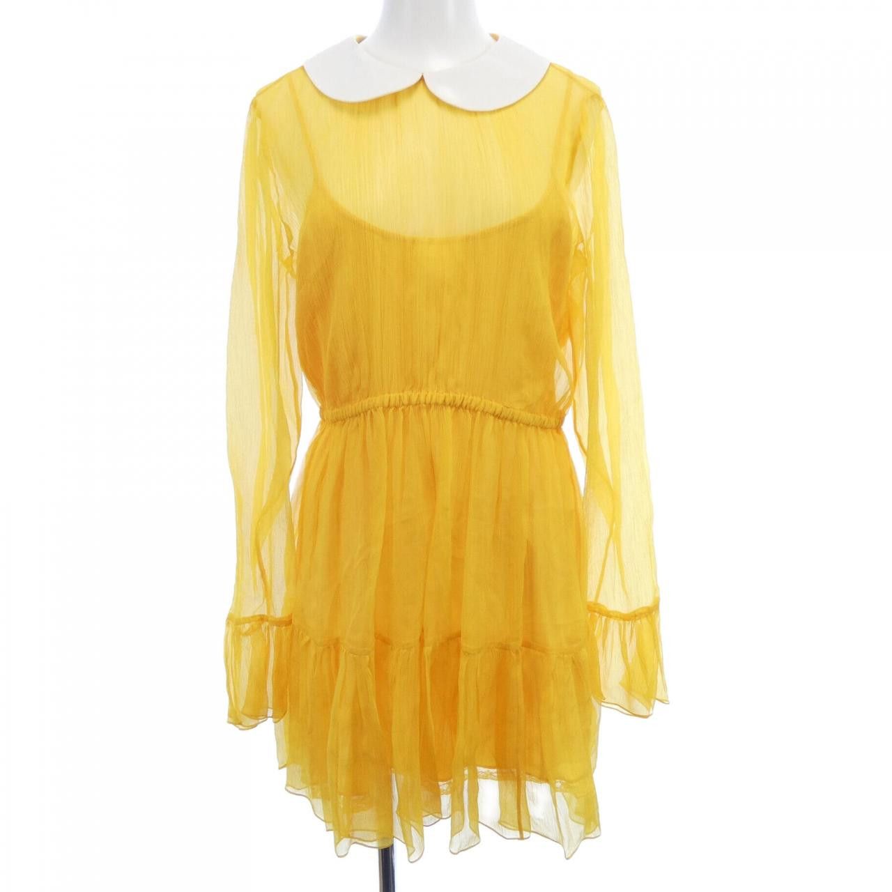 Gucci Gucci Gucci Silk Dress Textile Dresses 728125ZAL3Y DUTY FREE for USA Size ONE SIZE - 1 Thumbnail