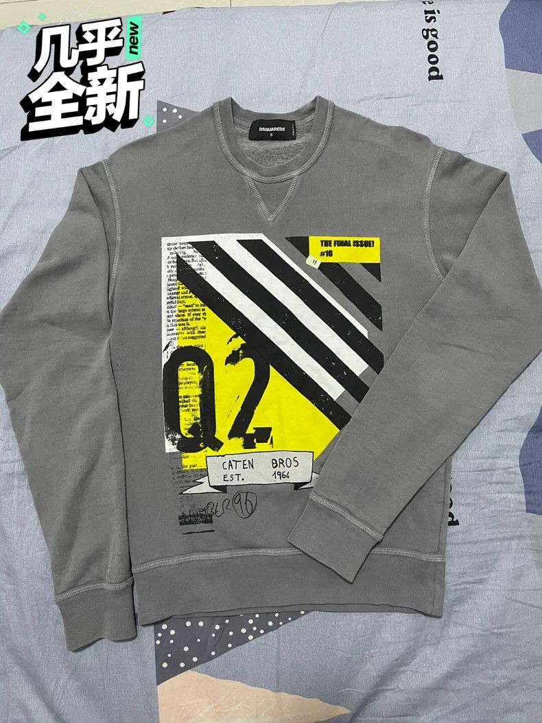 Dsquared2 Dsquared2 Gray Graphic Sweatshirt-yf Size US S / EU 44-46 / 1 - 1 Thumbnail