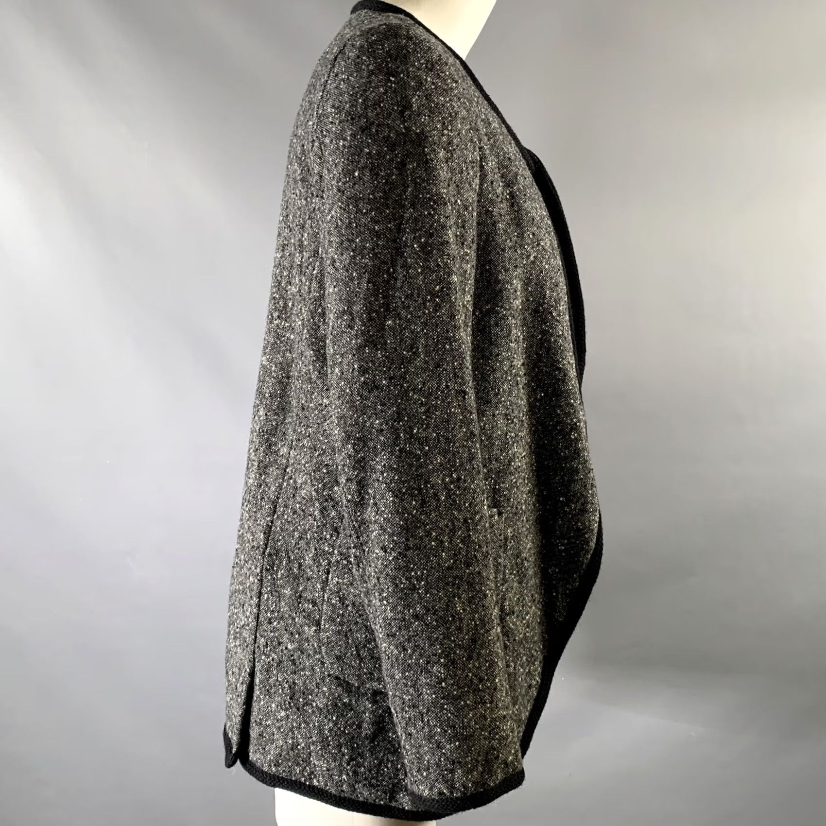 Comme des Garcons Girl COMME des GARCONS BLACK Jacket XS Green & White Tweed Wool Nylon Men Size US XS / EU 42 / 0 - 3 Thumbnail