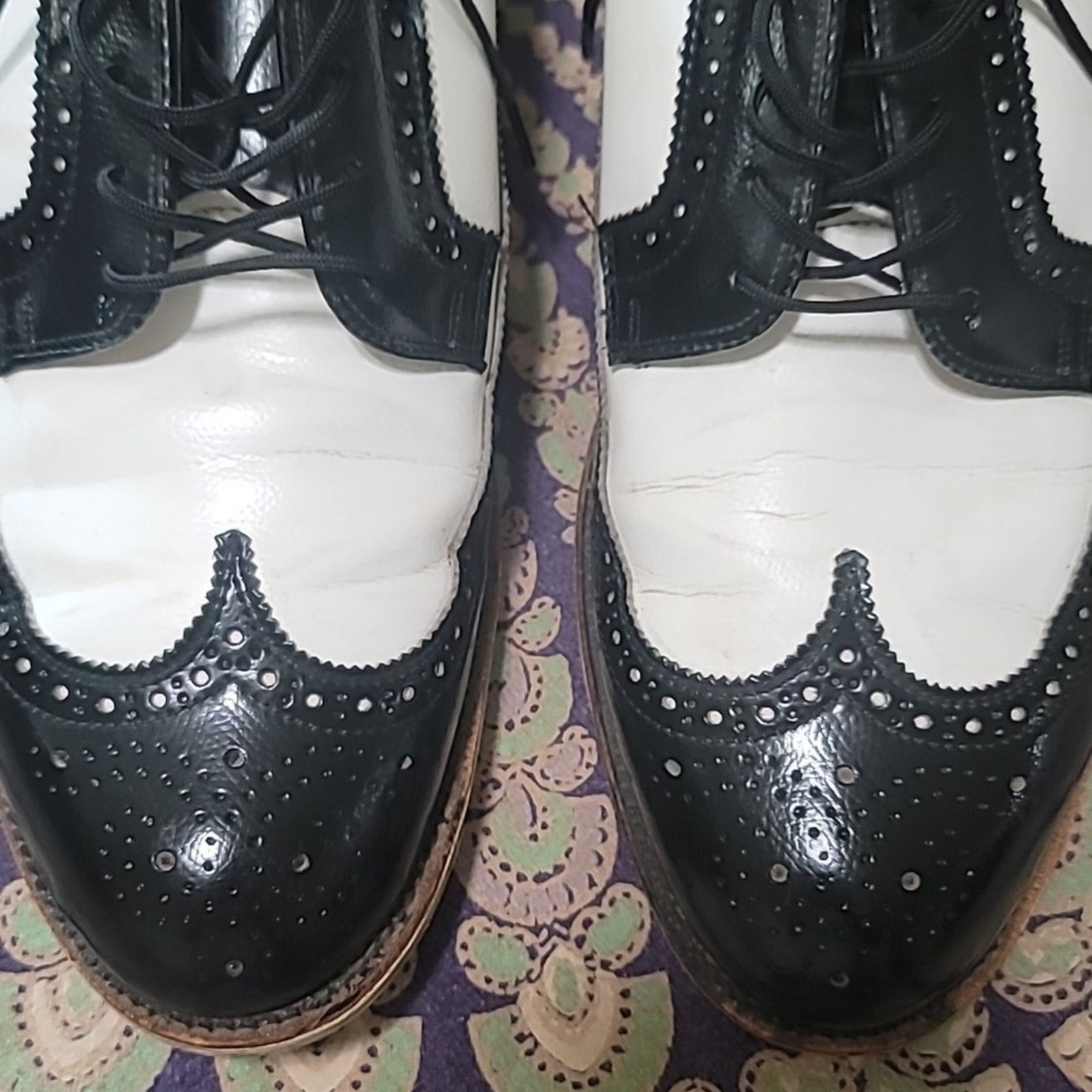 & Other Stories Amazing Vtg Hyde Wingtip Bowling Shoes - So Cool! Size US 10 / EU 43 - 3 Thumbnail