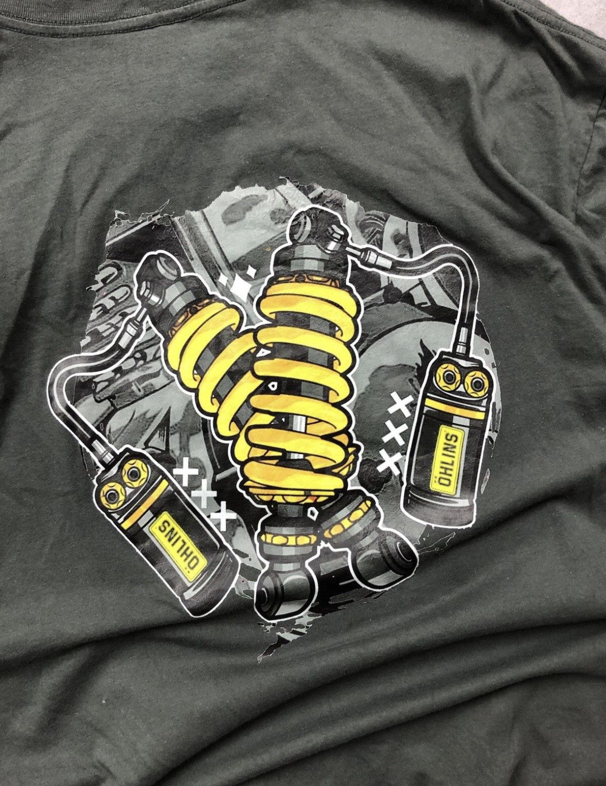 Other ÖHLINS Vintage Big Logo Tshirt AdvancedSuspension Streetwear Size US XL / EU 56 / 4 - 6 Thumbnail