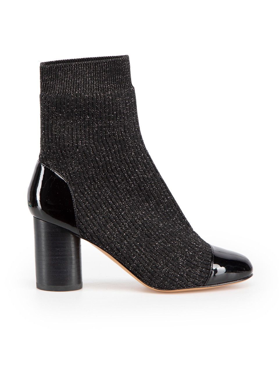 Japanese Brand × Sandro Sandro Knit Glitter Sock Black Boots Size US 8 / IT 38 - 1 Thumbnail