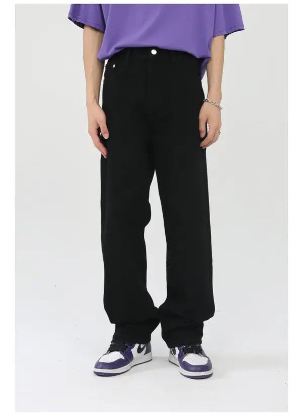 Japanese Brand Japanese all-match retro washed loose casual jeans Size US 34 / EU 50 - 7 Thumbnail