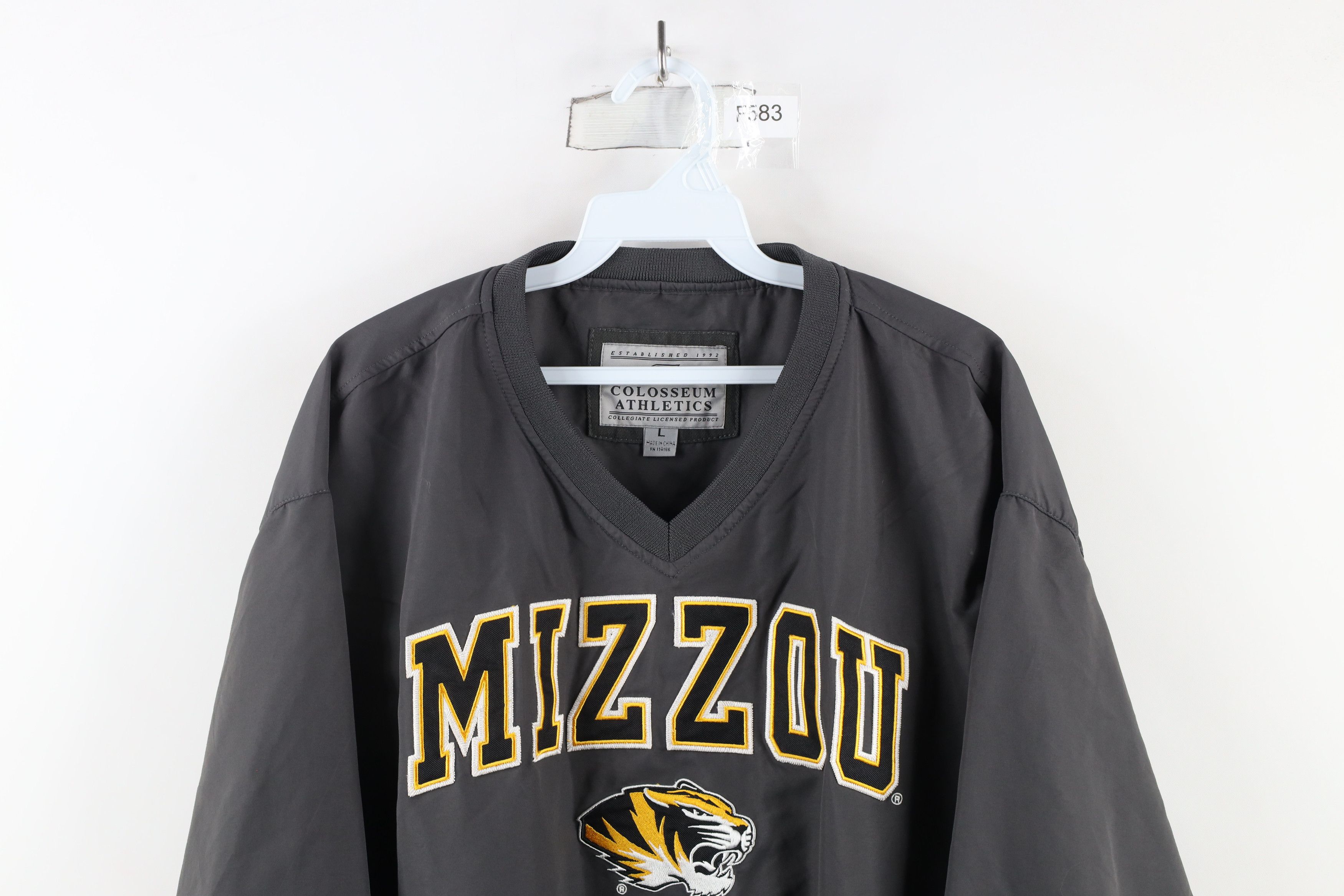 Vintage Vintage Mizzou University of Missouri Windbreaker Jacket Size L / US 10 / IT 46 - 2 Thumbnail