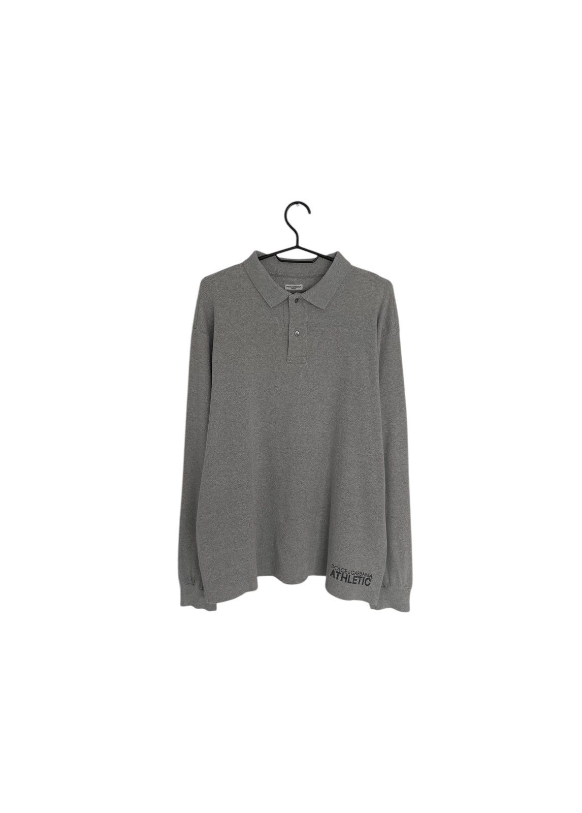 Dolce & Gabbana × Vintage Dolce&Gabbana longsleeve gray polo shirt Size US L / EU 52-54 / 3 - 1 Thumbnail