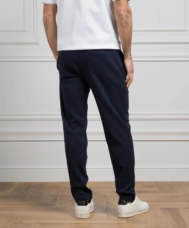 Brunello Cucinelli o1y0526 Jogger & Sweatpant in Midnight Blue Size US 38 / EU 54 - 3 Thumbnail