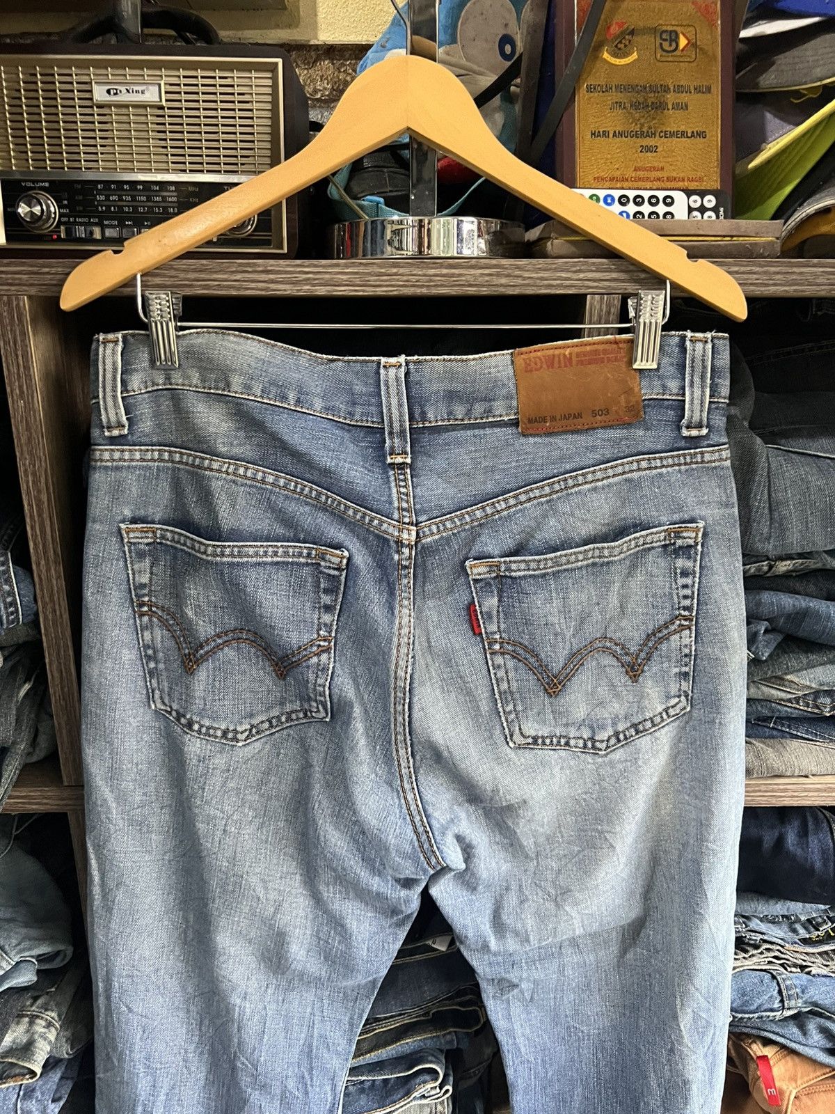 Edwin 🔥Edwin 503 Made in Japan Distressed Denim Size US 34 / EU 50 - 12 Thumbnail