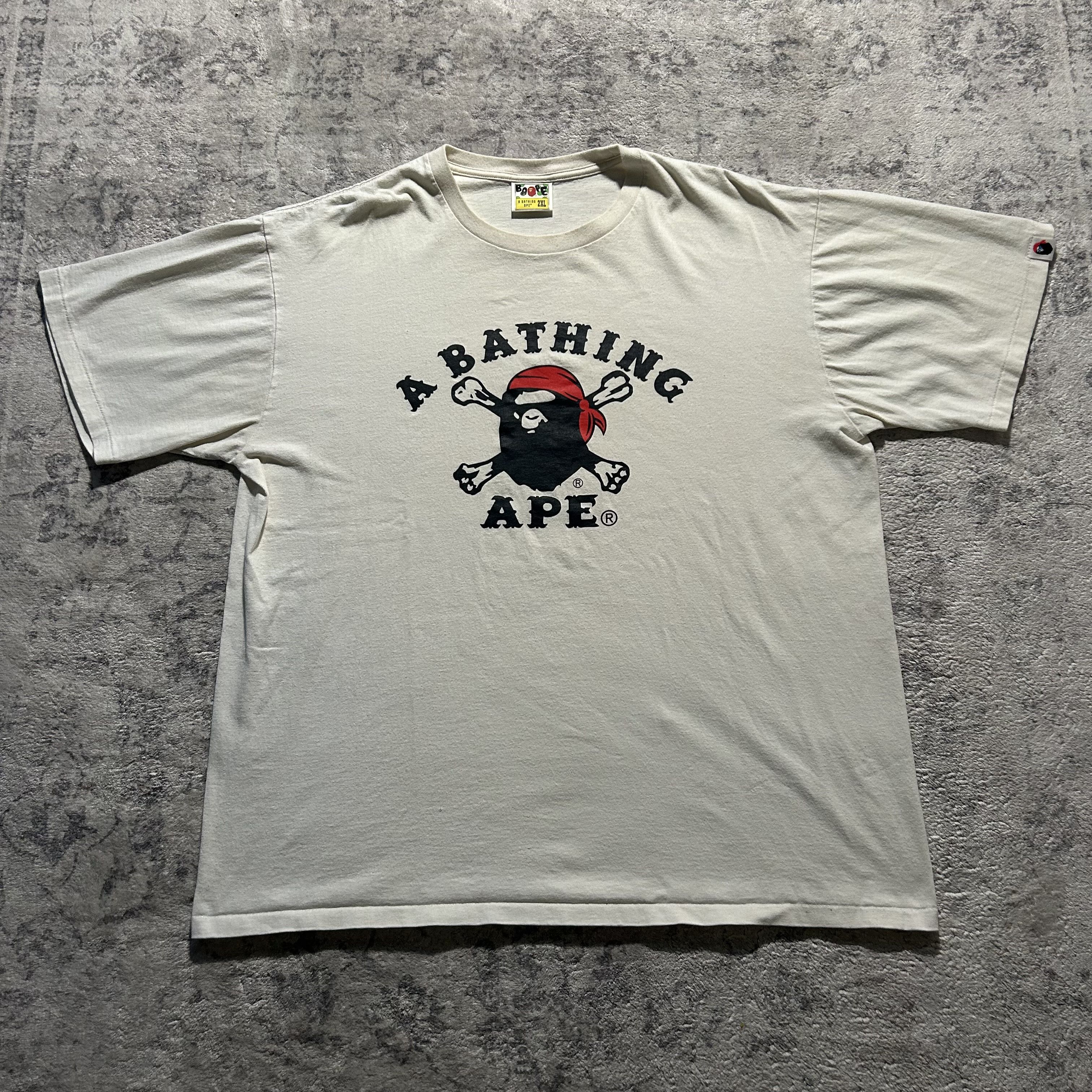 Bape A Bathing Ape Pirate Logo Tee | XXL Size US XXL / EU 58 / 5 - 1 Thumbnail