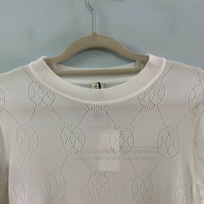 Hermes Hermes White Knitted Short Sleeve Size XXS / US 00 / IT 34 - 6 Thumbnail