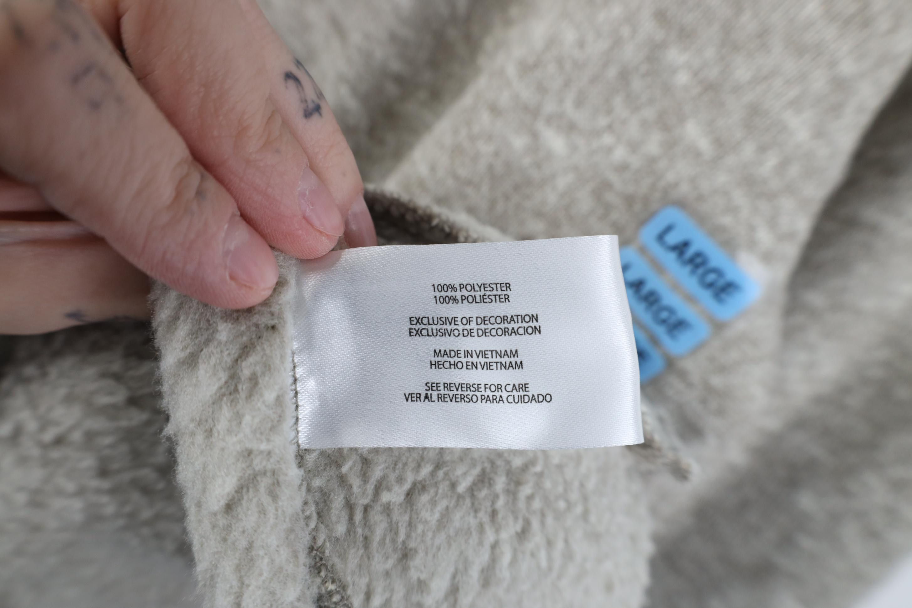 Eddie Bauer Deadstock Y2K Eddie Bauer Fleece Knit 1/4 Zip Sweater Beige Size US L / EU 52-54 / 3 - 12 Thumbnail