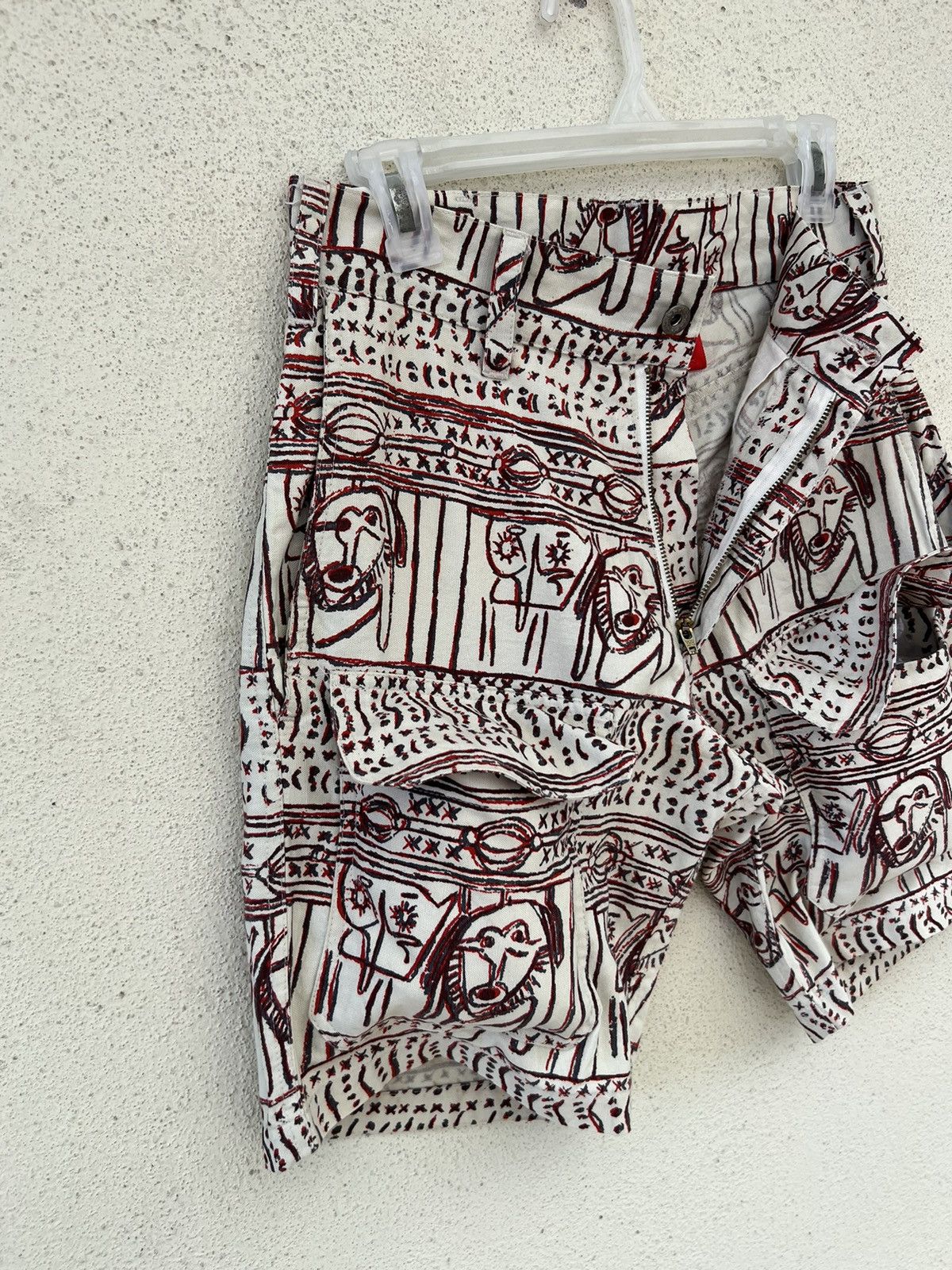 Monitaly Vintage Monitaly Multi Pocket Graffiti Short Pant Size US 29 - 9 Thumbnail