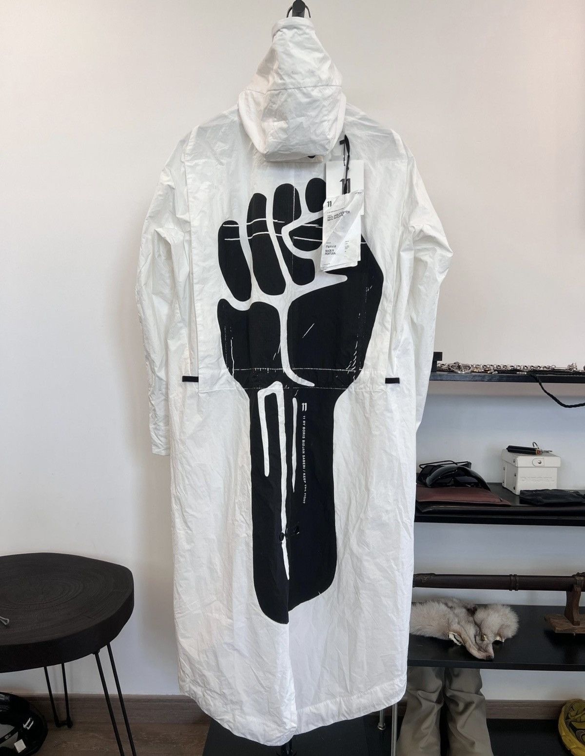 11 By Boris Bidjan Saberi 11ByBBS Fist-Print Mid-Length Parka Size US M / EU 48-50 / 2 - 1 Thumbnail