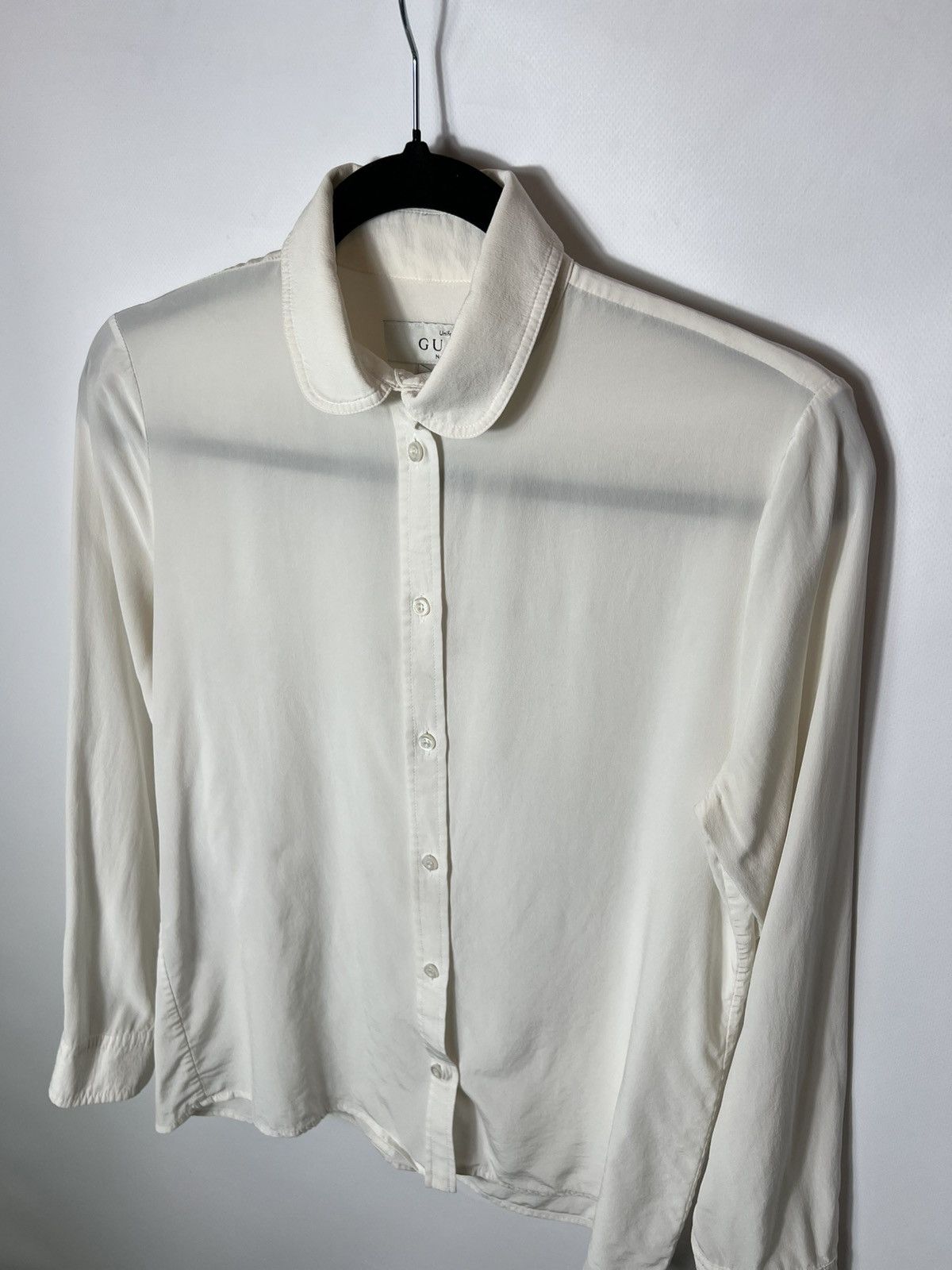 Gucci Vintage luxury Gucci Uniform Cream Silk Shirt Size 40 Size S / US 4 / IT 40 - 2 Thumbnail