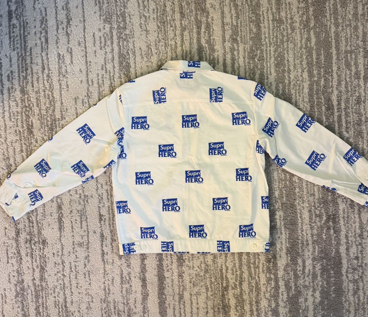 Antihero × Supreme Supreme x Antihero Hero Work Jacket White Blue New Medium Size US M / EU 48-50 / 2 - 4 Thumbnail
