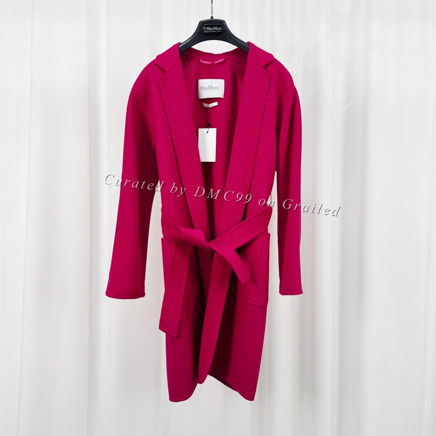 Max Mara Maxmara Rose Pink Cashmere Bathrobe Coat Size XS / US 0-2 / IT 36-38 - 1 Thumbnail