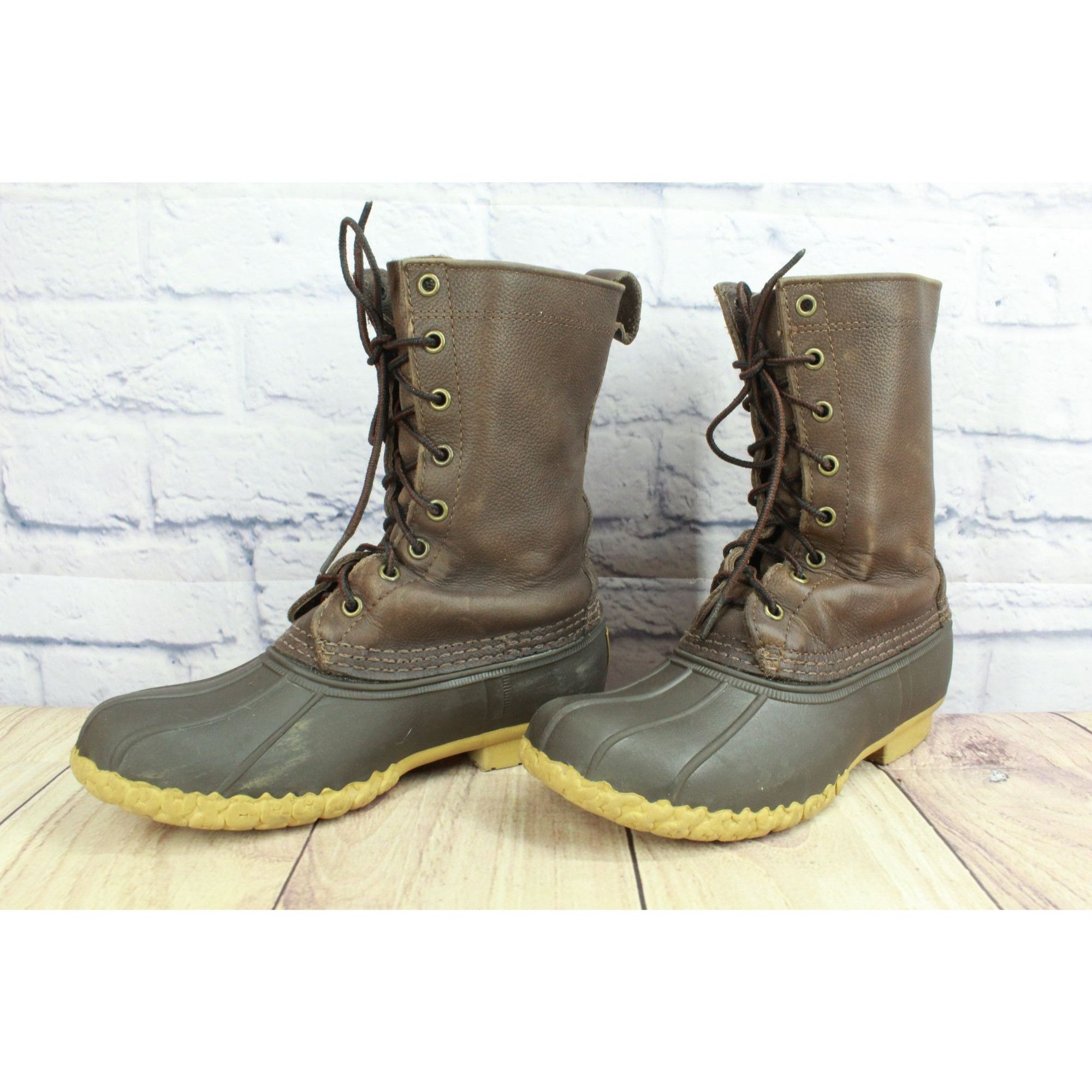 L.L. Bean LL Bean Maine Hunting Boots Steel Shank Women's 7 M Size US 7 / IT 37 - 3 Thumbnail
