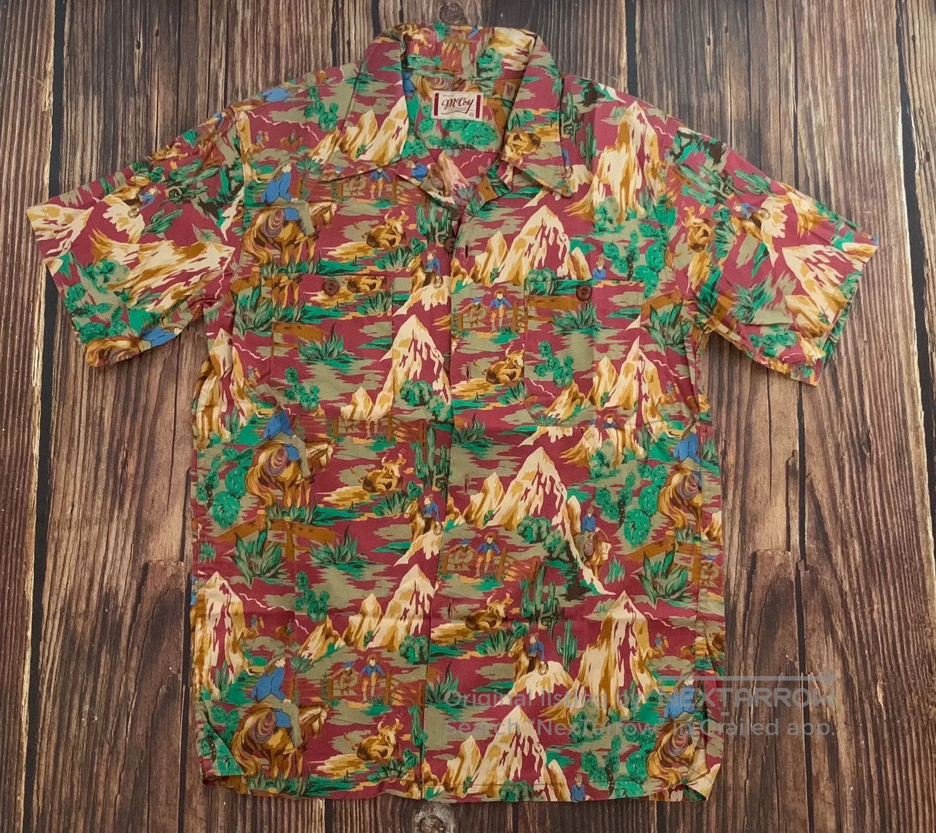 The Real McCoy's Real McCoy Hawaiian Shirt. Size US M / EU 48-50 / 2 - 1 Thumbnail