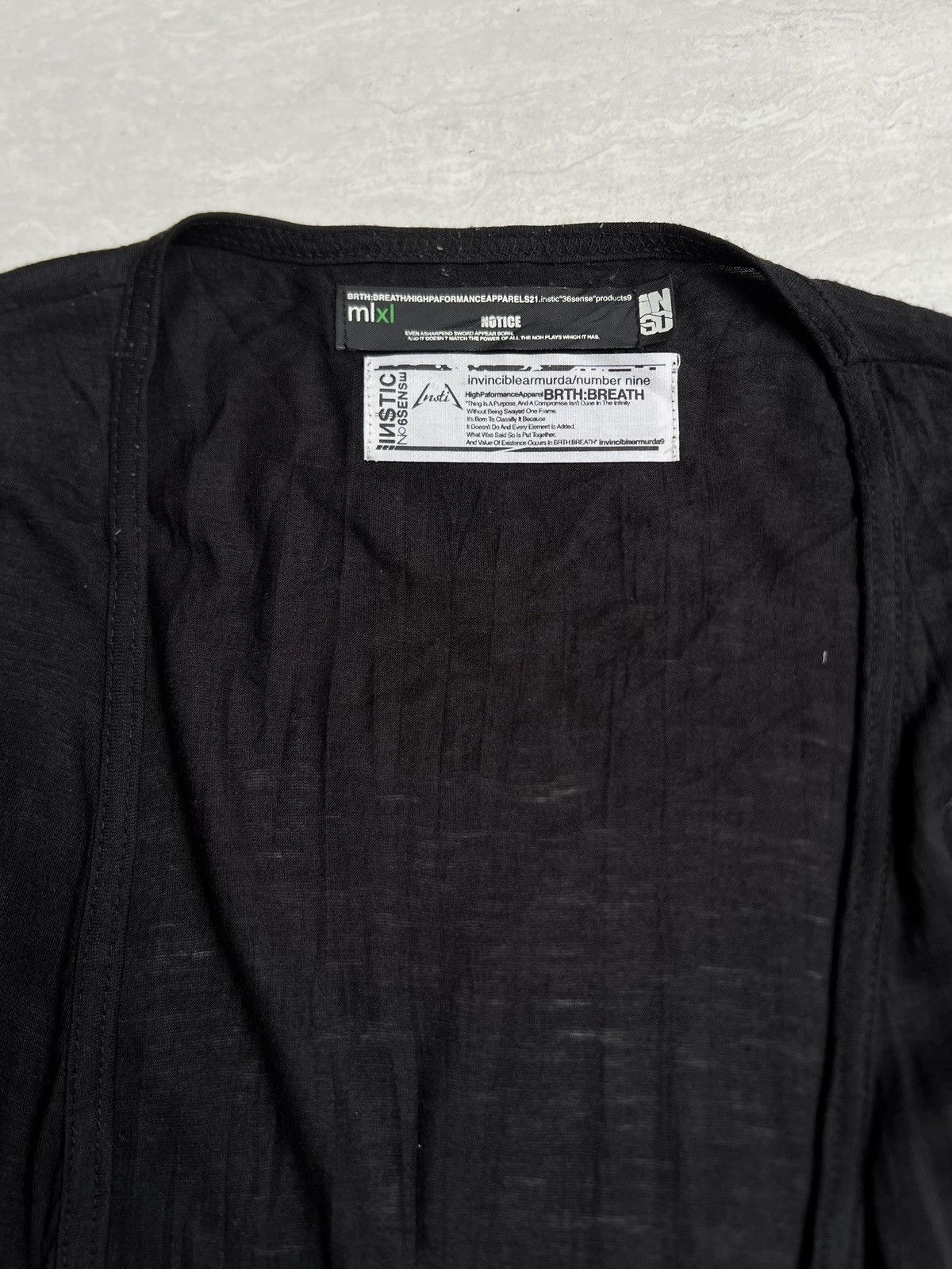 14th Addiction NUMBER NINE Black Cardigan Outer Size US L / EU 52-54 / 3 - 9 Thumbnail