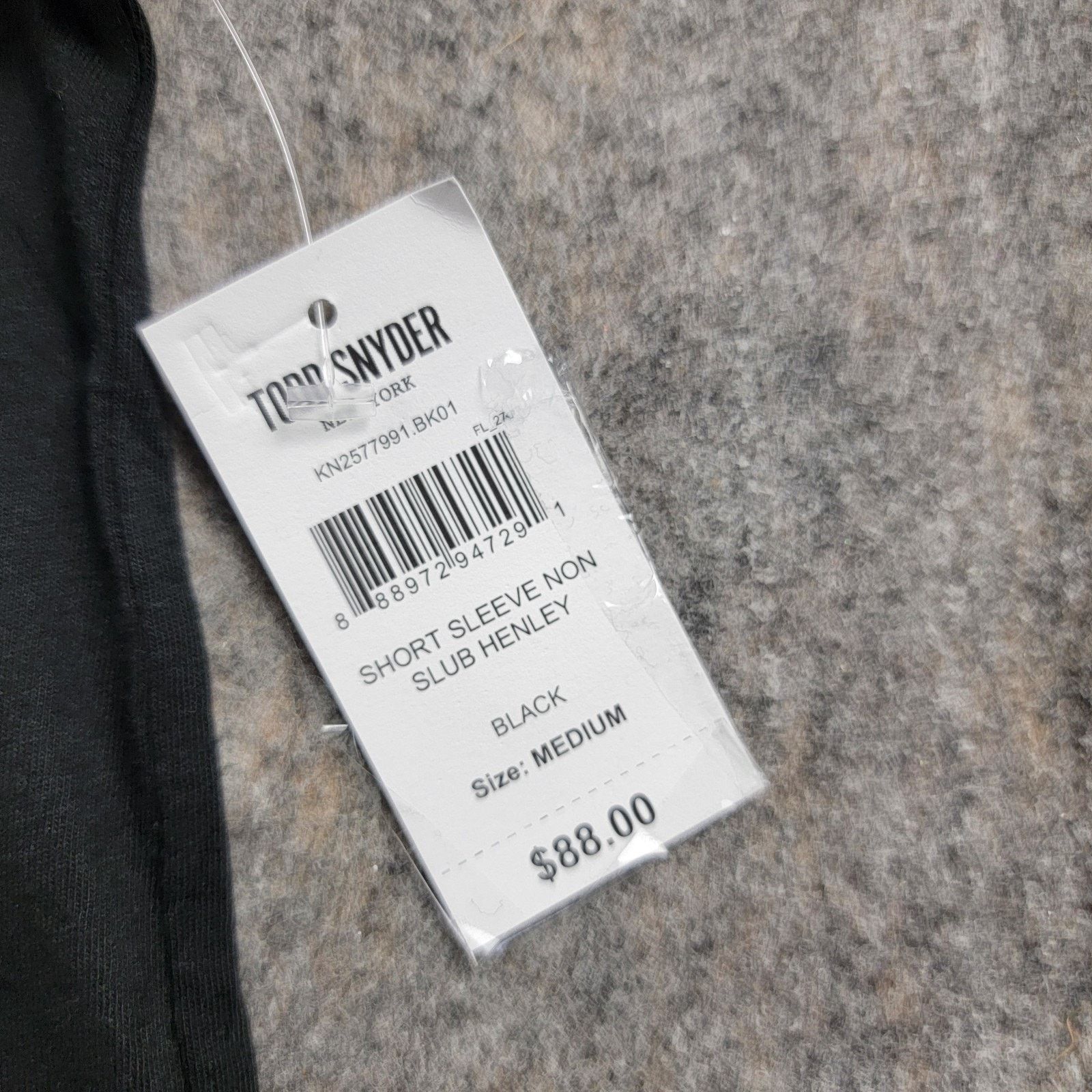 Todd Snyder Todd Snyder Premium Jersey Henley T-Shirt Short Sleeve *Read Size US M / EU 48-50 / 2 - 5 Thumbnail