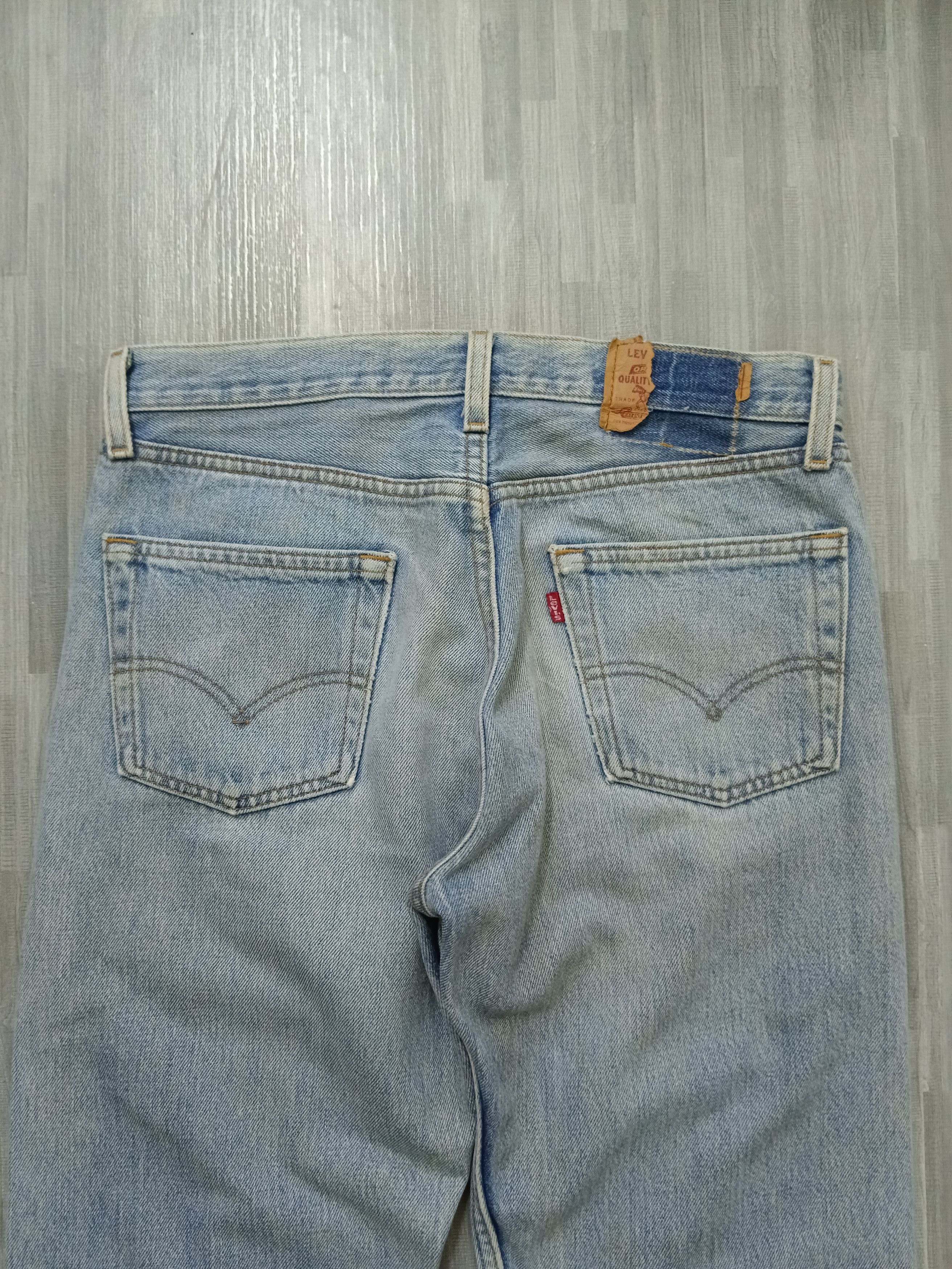 Levi's Vintage Clothing × Vintage SICK DISTRESSED LEVIS 501 90s DENIM PANTS Size US 30 / EU 46 - 5 Thumbnail