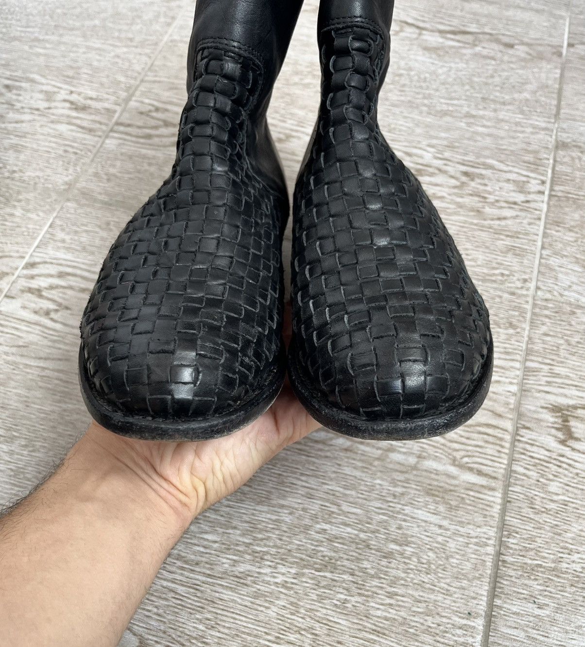 The Last Conspiracy The Last Conspiracy Bottega Veneta Style Leather Boots 90s Size US 6.5 / EU 39-40 - 4 Thumbnail