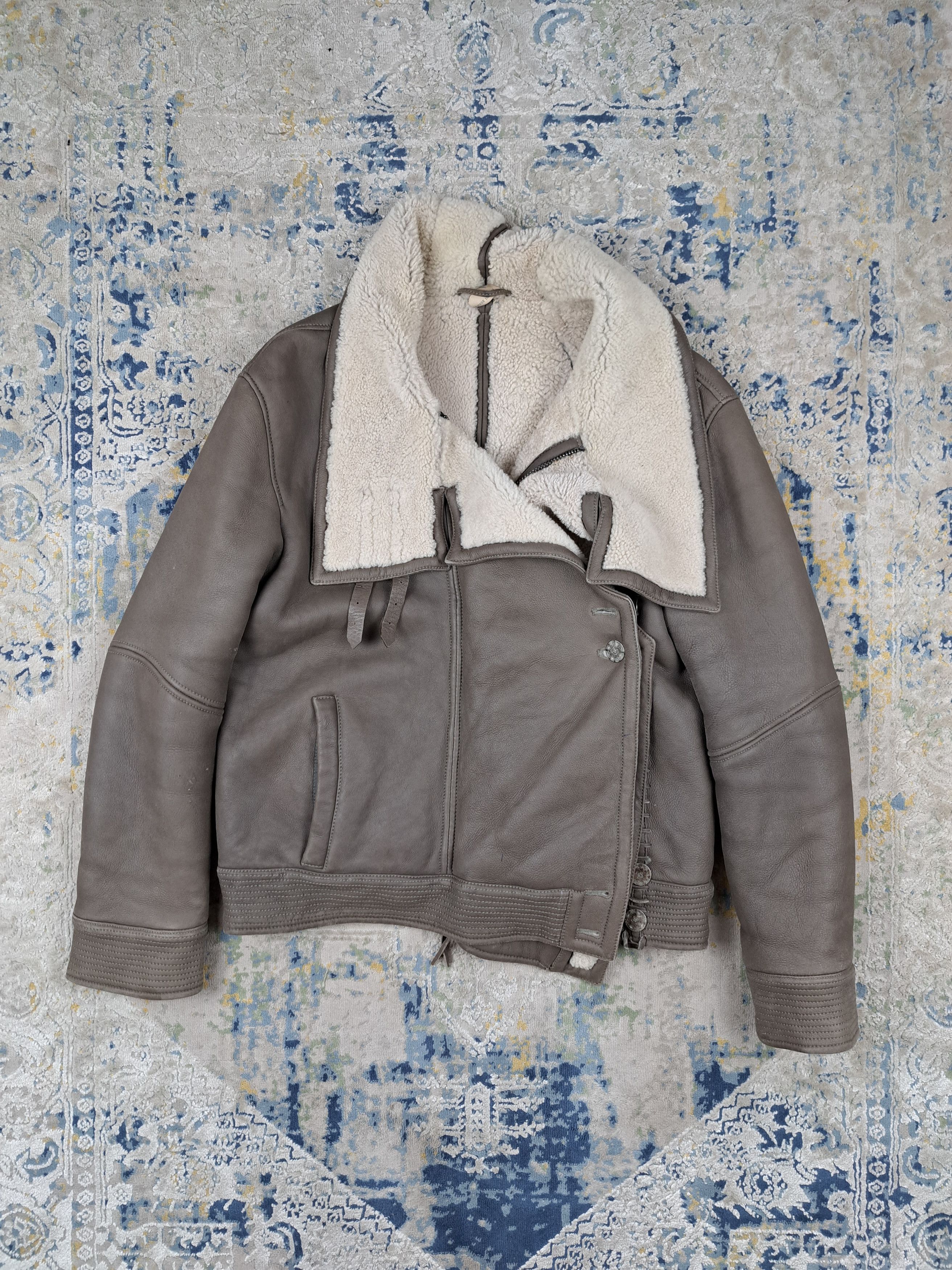 Marithe + Francois Girbaud × Vintage Vintage M+FG Lambskin Leather Shearling Ramones Jacket Size M / US 6-8 / IT 42-44 - 1 Thumbnail