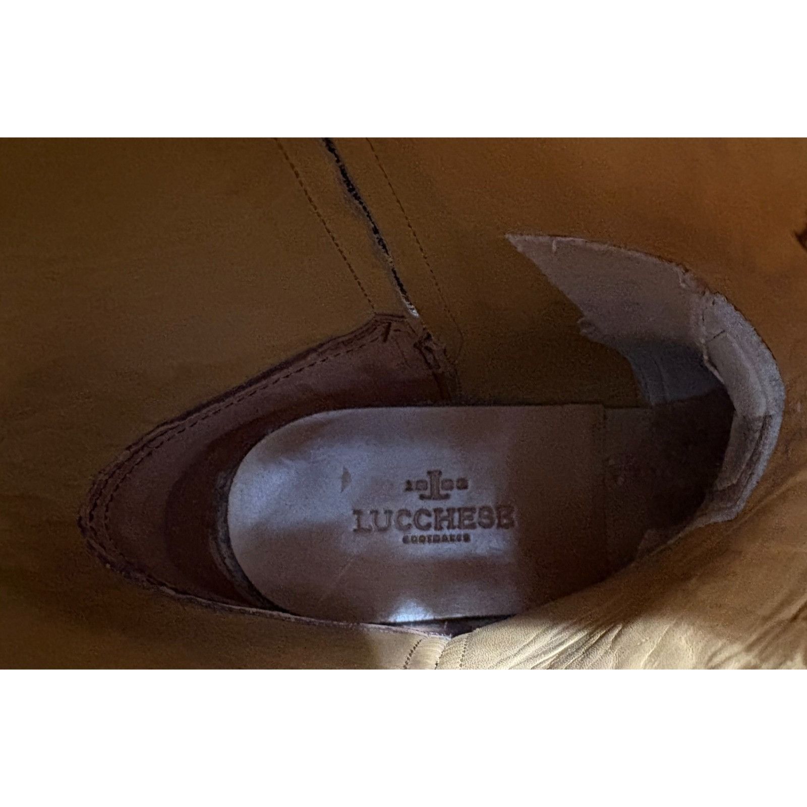 Lucchese Lucchese 1833 Calfskin Scout Dress Boot size 8.5 color brown Size US 8.5 / EU 41-42 - 9 Thumbnail