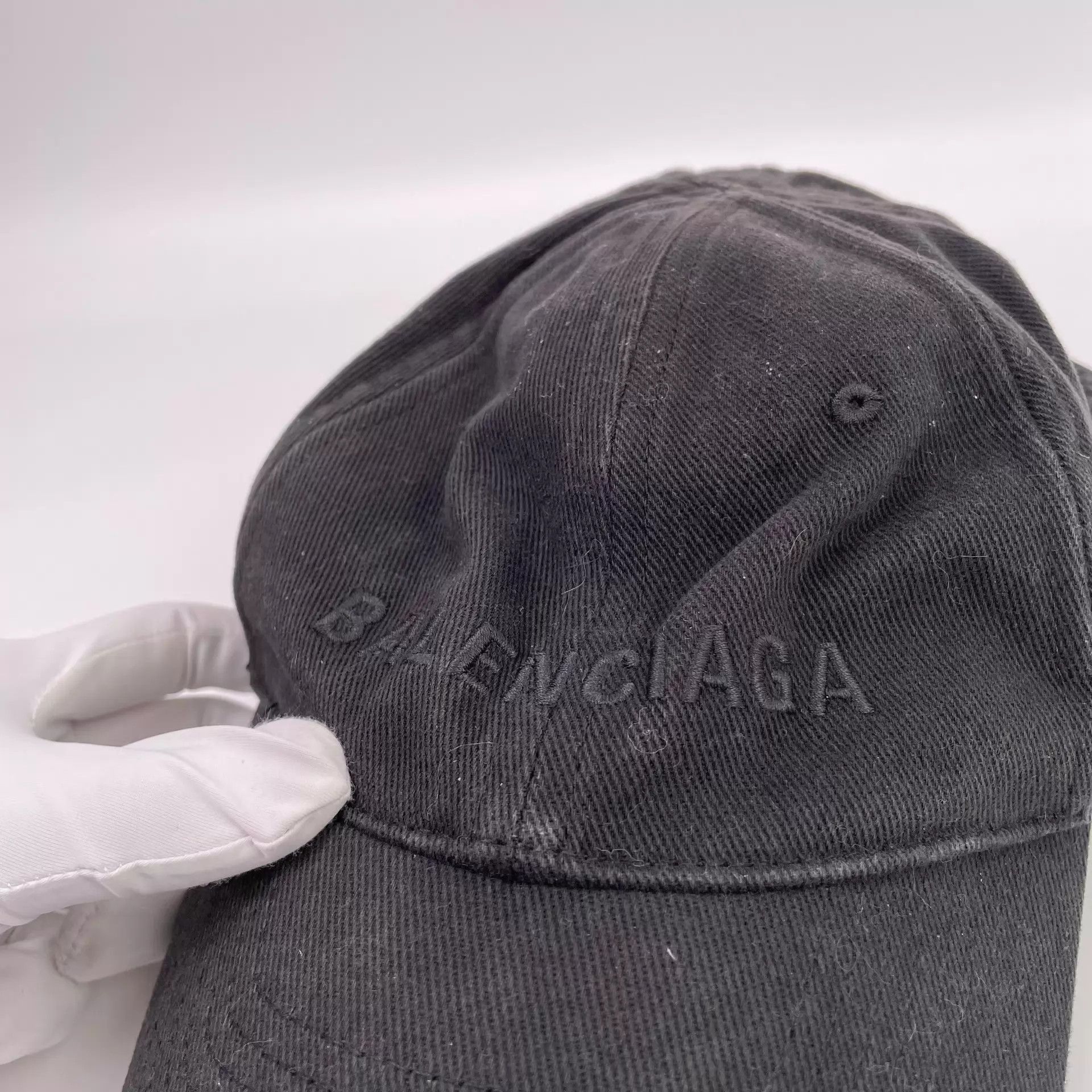 Balenciaga Balenciaga Black L Baseball Cap Size ONE SIZE - 3 Thumbnail