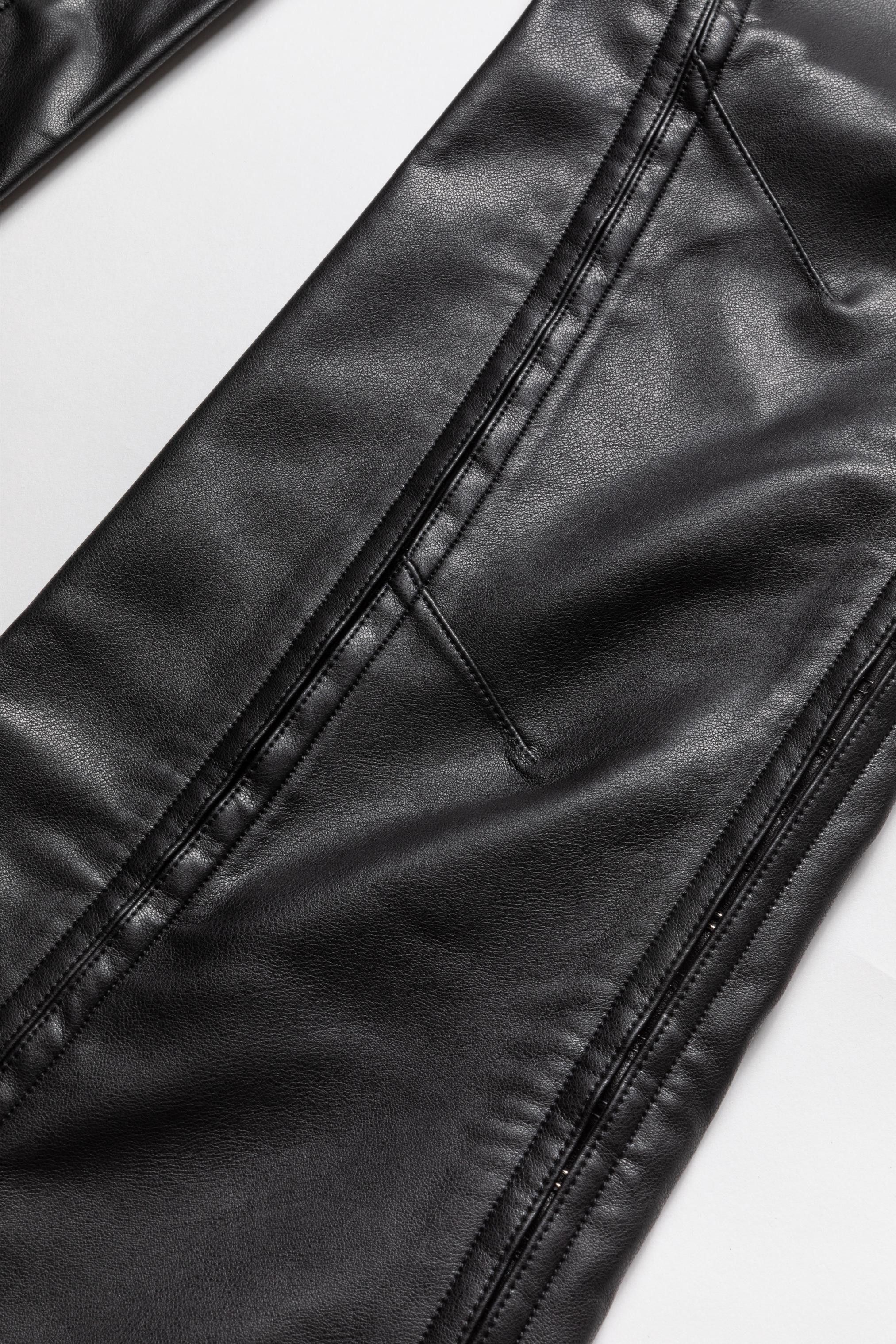 Y/Project $760 Y/Project Hook and Eye Slim Leather Pants Size US 26 / EU 42 - 3 Thumbnail