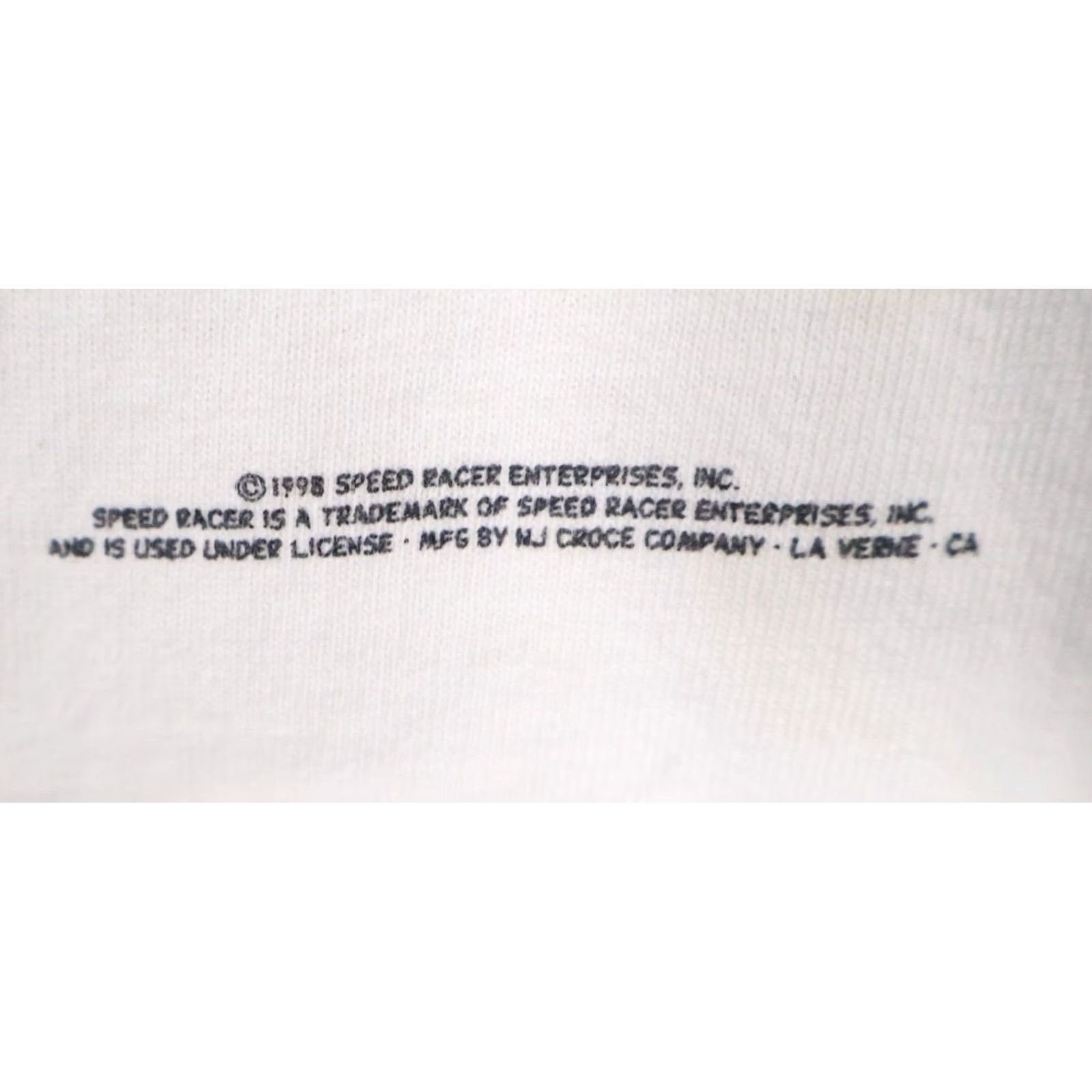 Doublet VINTAGE Speed Racer T-Shirt Adult XL White Double-Sided Print 1998 Mach Car (Flaws) Size US XL / EU 56 / 4 - 4 Thumbnail