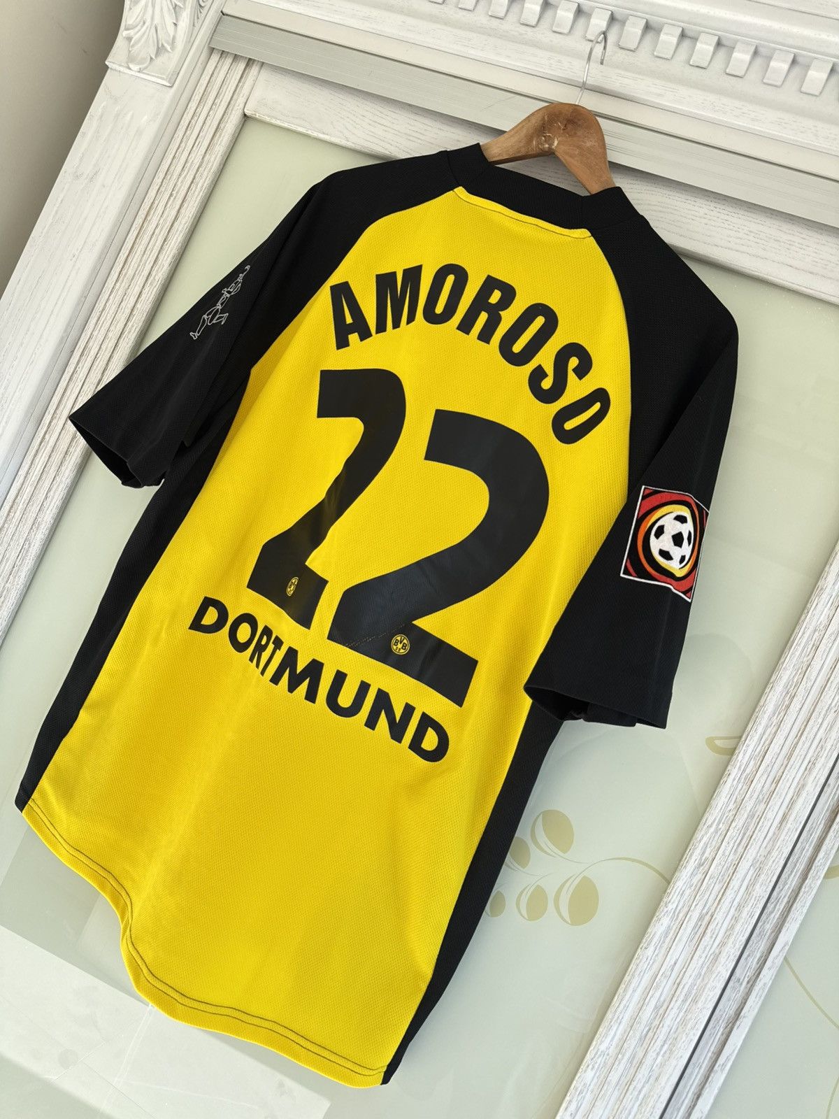 Vintage Amoroso #22 Borussia Dortmund 2001-2002 Home Soccer Jersey Size US XL / EU 56 / 4 - 4 Thumbnail