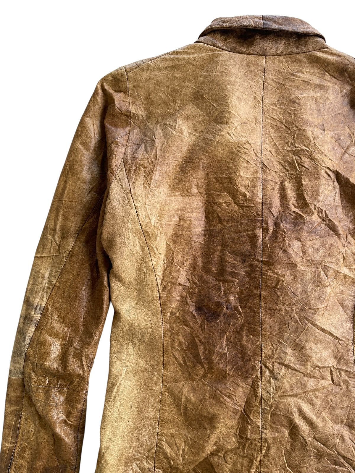 Ekam Ekam Asymmetrical Goatskin Zip Up Jacket Size US S / EU 44-46 / 1 - 9 Thumbnail